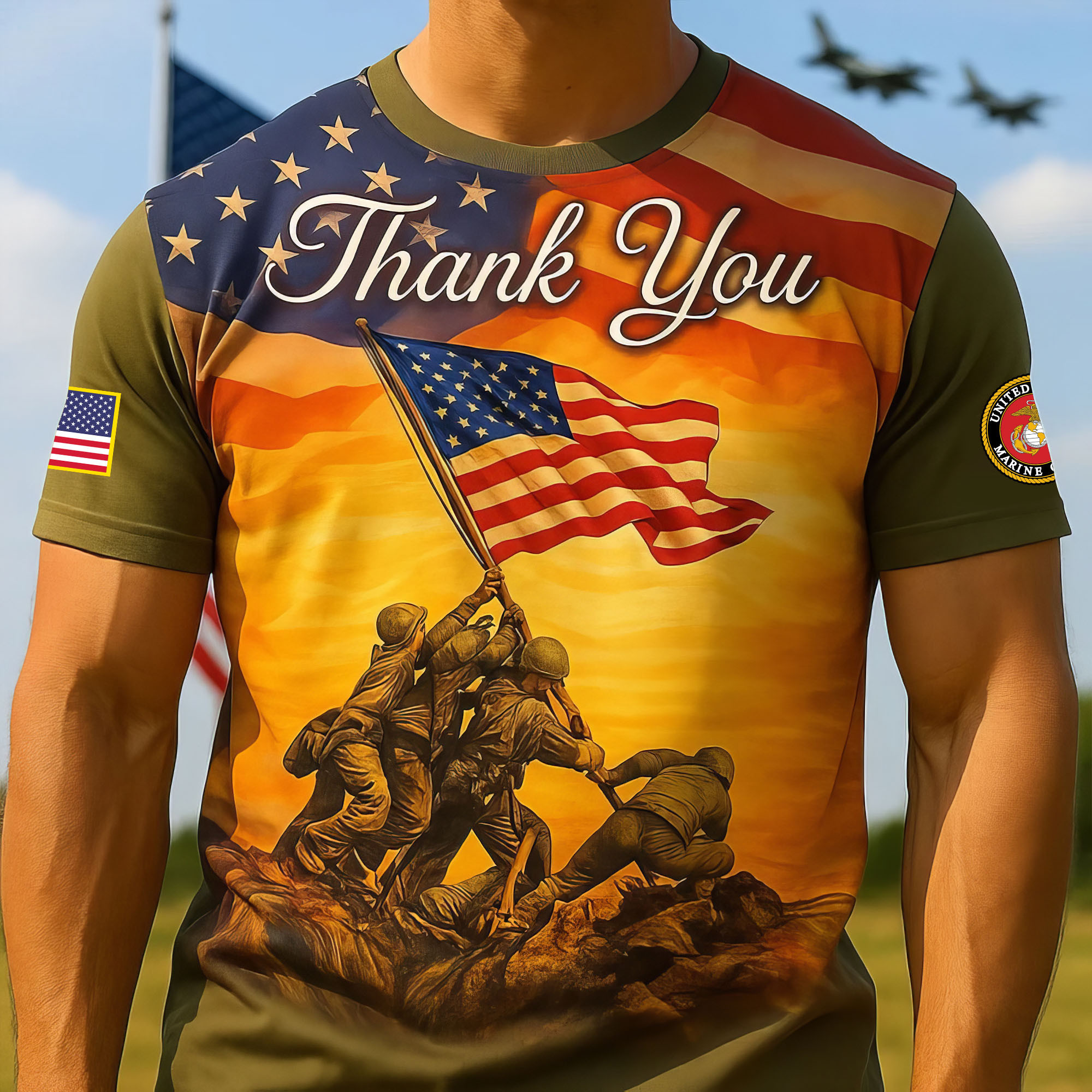 Premium USMC T-Shirt VPVC930221, 250th Anniversary Marine Corps Shirt, Gifts For Marine Veteran, Gifts On Father’s Day, Veterans Day