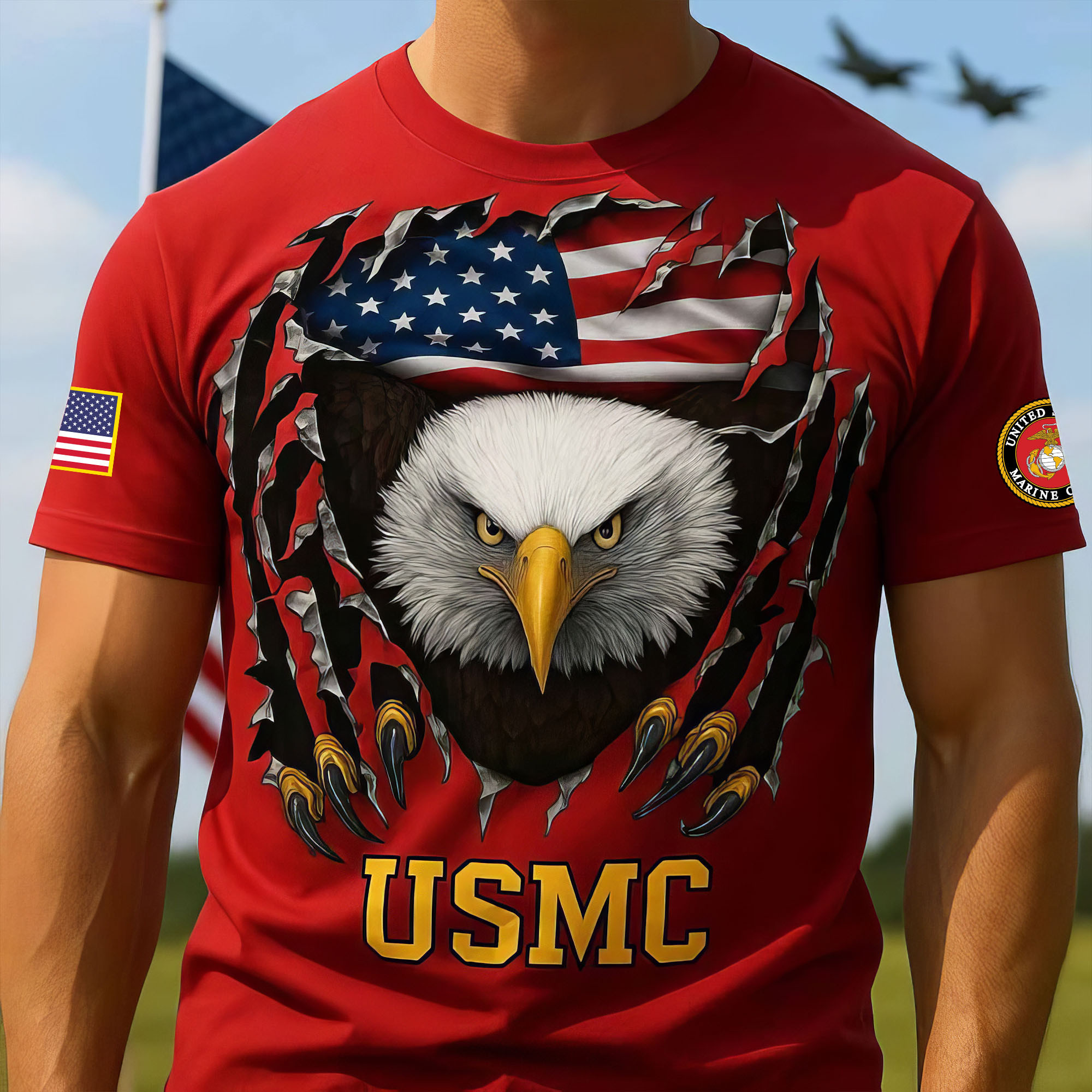 Premium USMC T-Shirt VPVC930222, 250th Anniversary Marine Corps Shirt, Gifts For Marine Veteran, Gifts On Father’s Day, Veterans Day