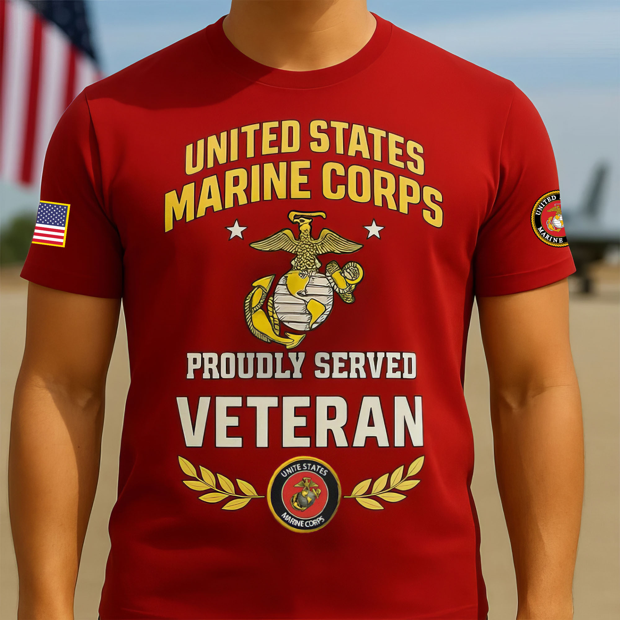 Premium USMC T-Shirt VPVC930228, 250th Anniversary Marine Corps Shirt, Gifts For Marine Veteran, Gifts On Father’s Day, Veterans Day