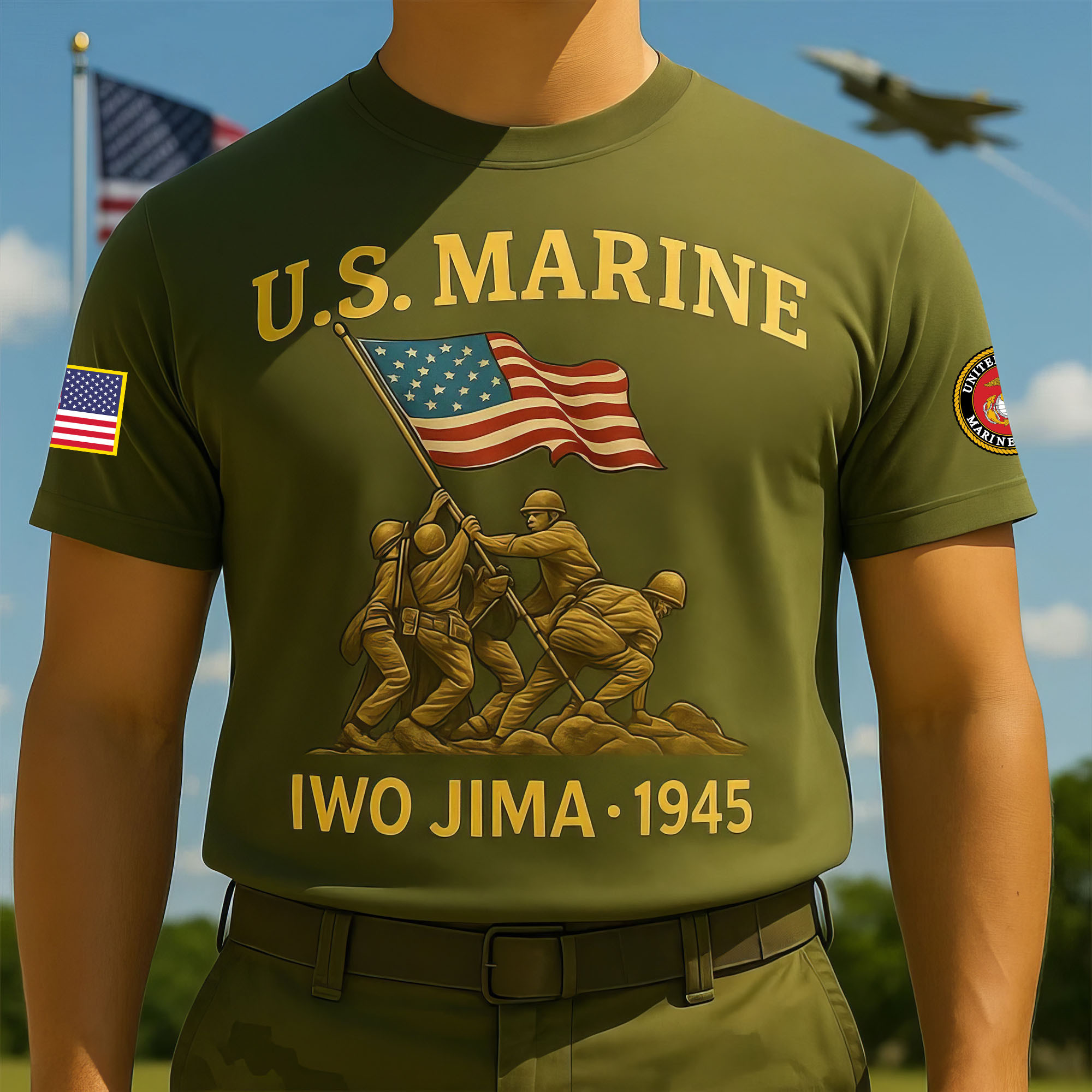 Premium USMC T-Shirt VPVC930238, 250th Anniversary Marine Corps Shirt, Gifts For Marine Veteran, Gifts On Father’s Day, Veterans Day