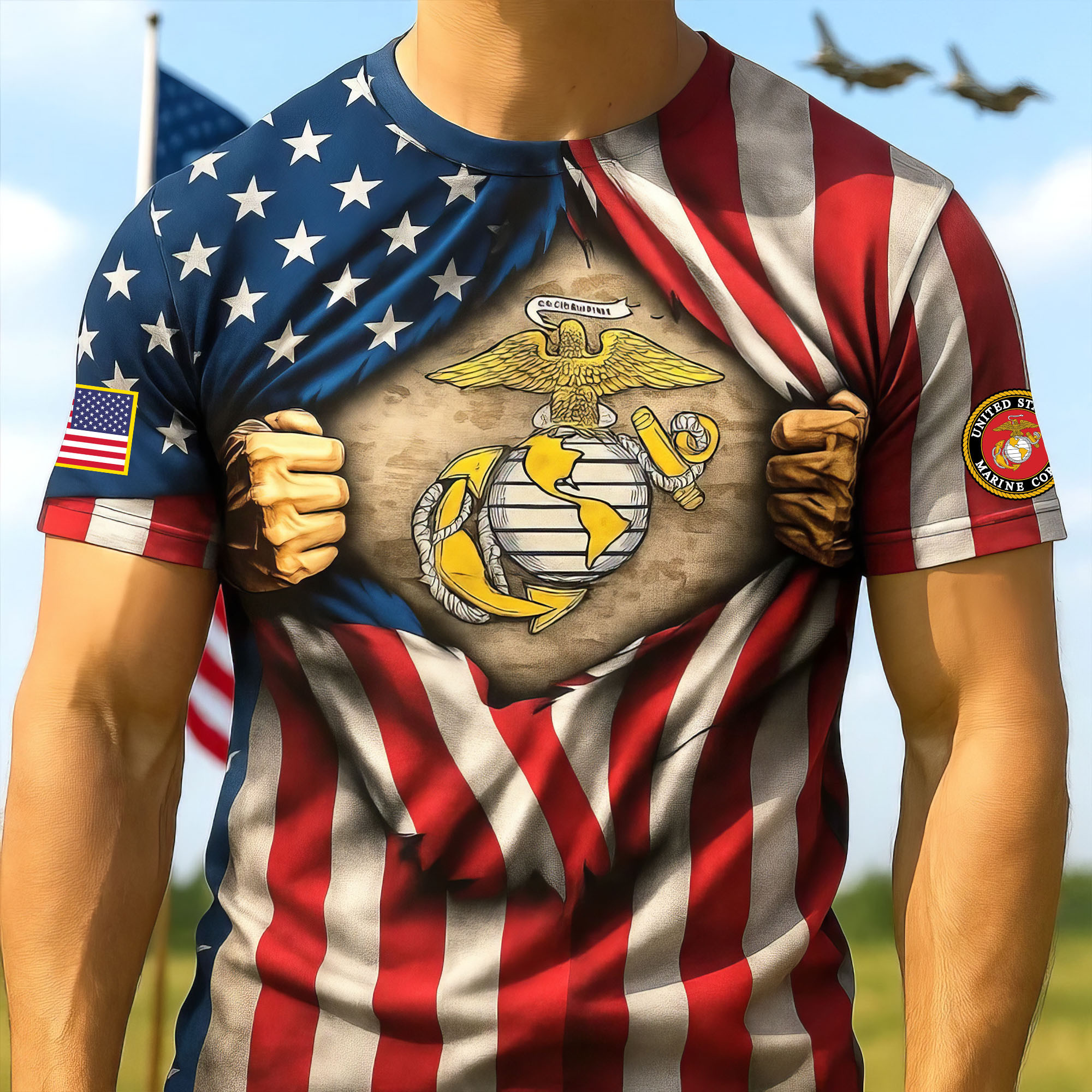 Premium USMC T-Shirt VPVC930246, 250th Anniversary Marine Corps Shirt, Gifts For Marine Veteran, Gifts On Father’s Day, Veterans Day