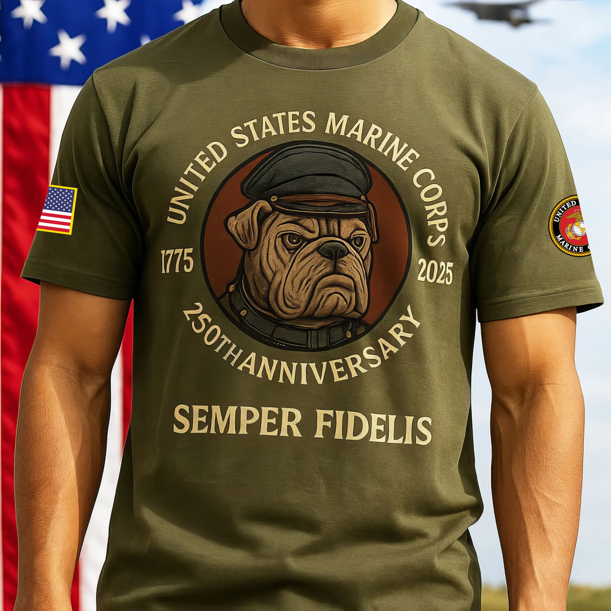 Premium USMC T-Shirt VPVC930249, 250th Anniversary Marine Corps Shirt, Gifts For Marine Veteran, Gifts On Father’s Day, Veterans Day
