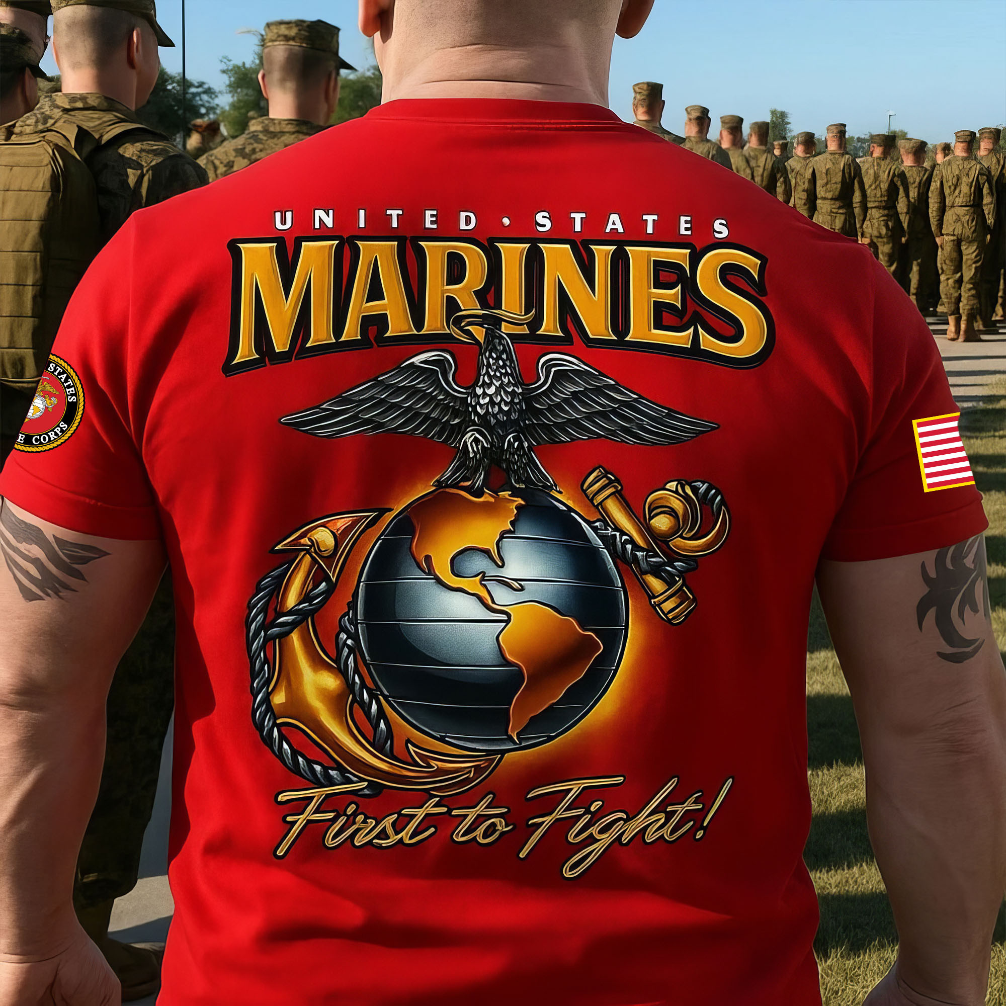 Premium USMC T-Shirt VPVC930254, 250th Anniversary Marine Corps Shirt, Gifts For Marine Veteran, Gifts On Father’s Day, Veterans Day