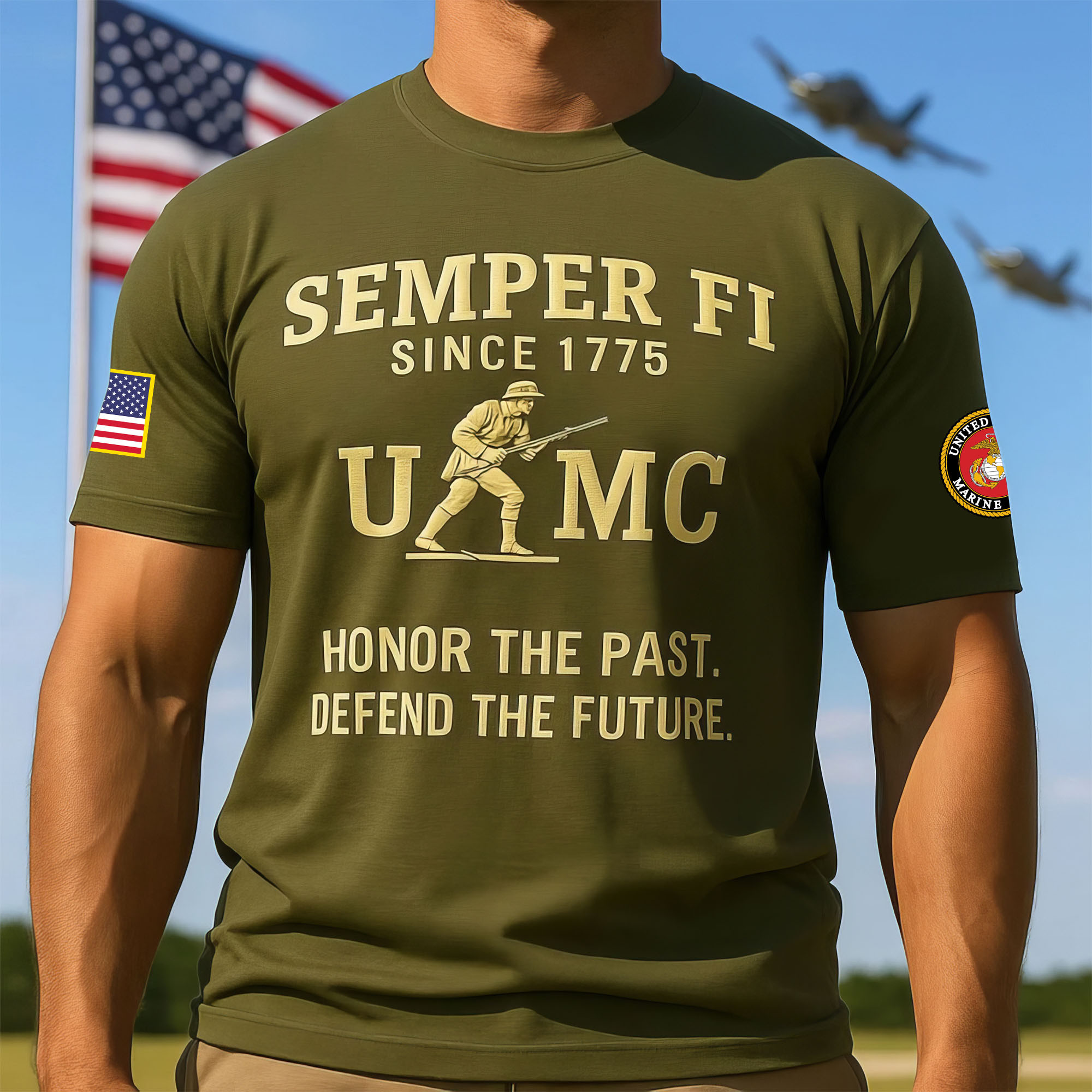 Premium USMC T-Shirt VPVC930266, 250th Anniversary Marine Corps Shirt, Gifts For Marine Veteran, Gifts On Father’s Day, Veterans Day