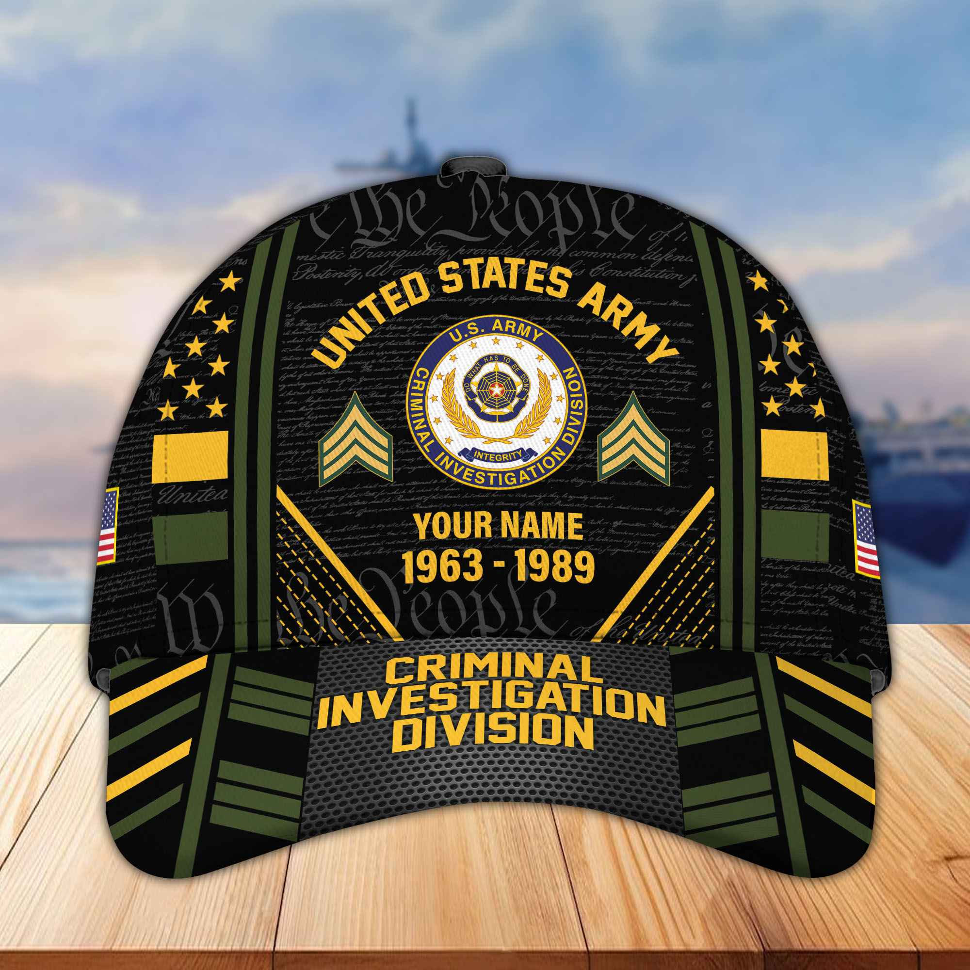 Premium US Army Custom Cap CPVC080810