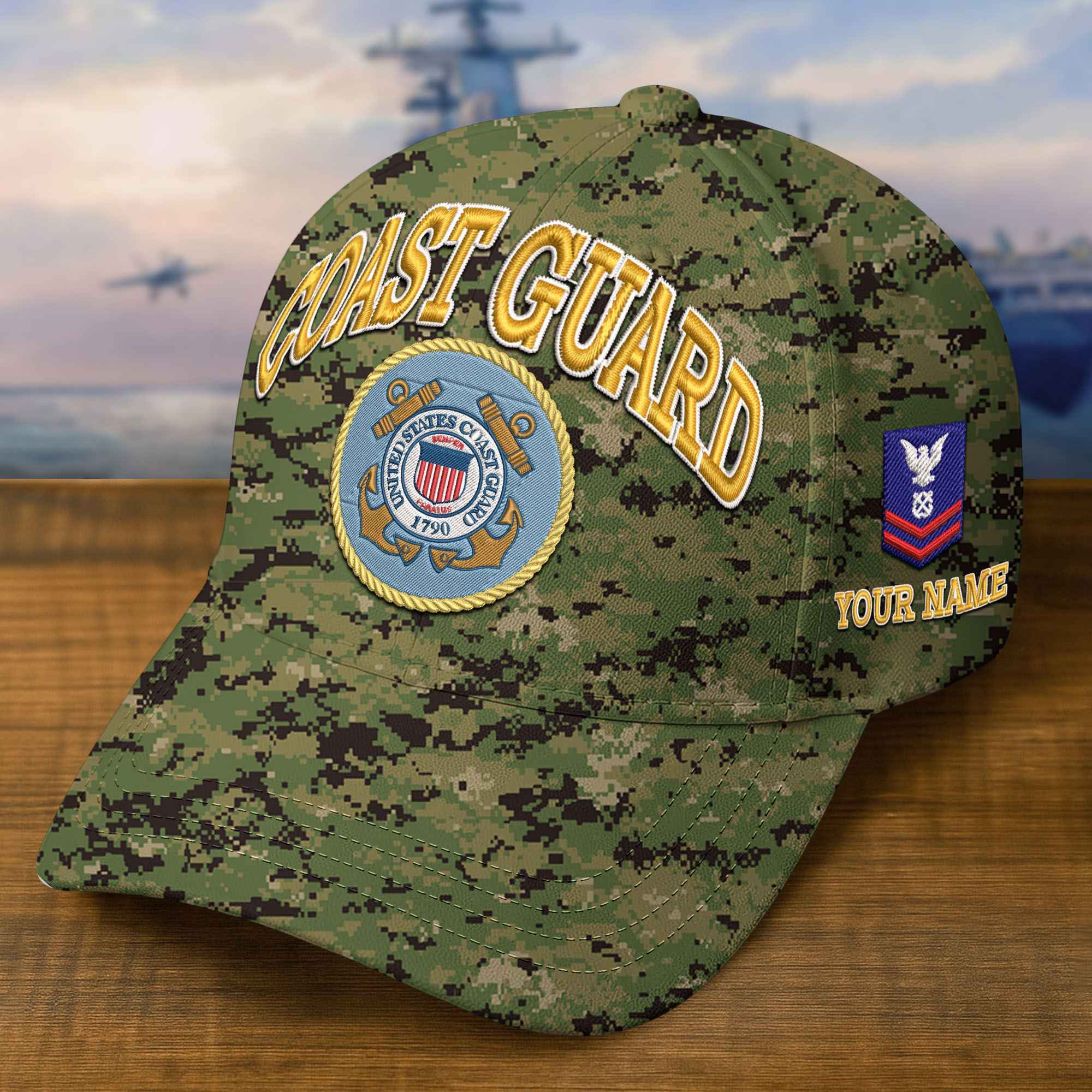 Premium Custom USCG Embroidered Hat VPVC309209, Gifts For Coast Guard Veteran, Gifts On Father’s Day, Veterans Day