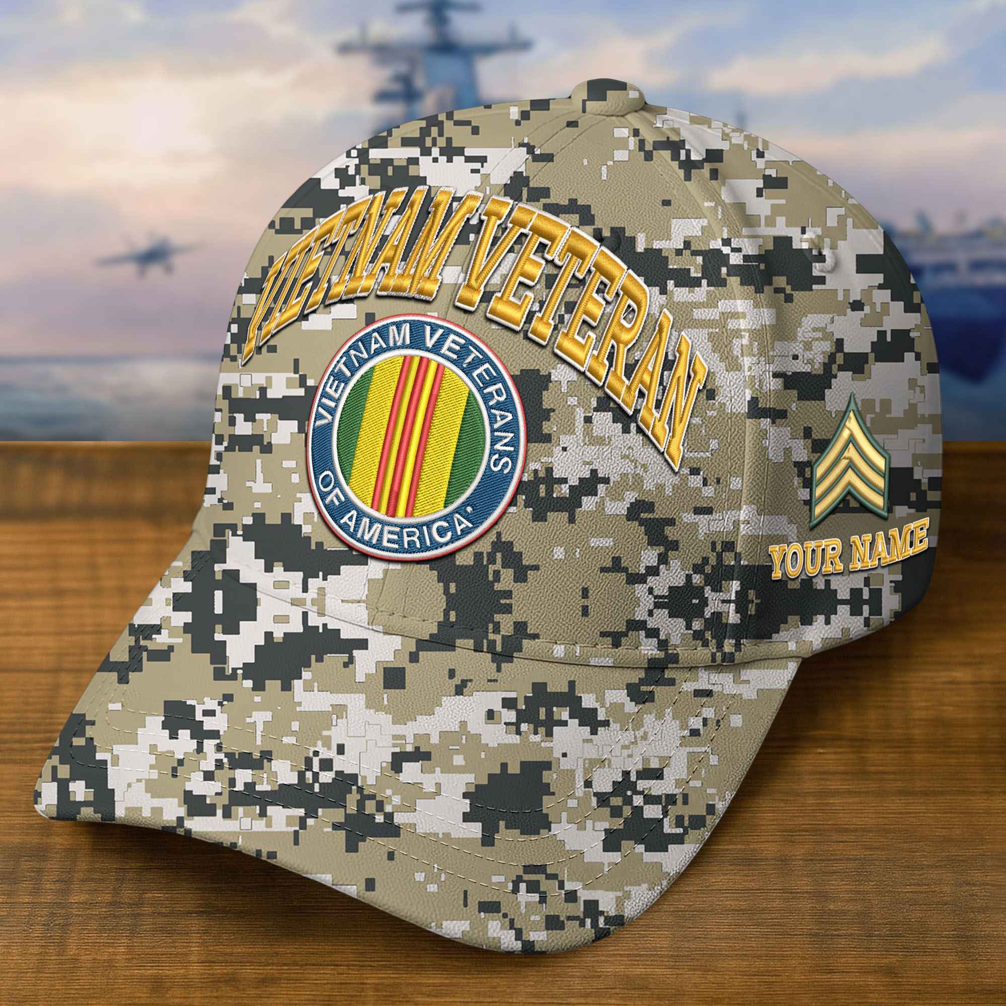 Premium Custom Vietnam Veteran Embroidered Hat VPVC309211, Gifts For Vietnam Veteran, Gifts On Father’s Day, Veterans Day