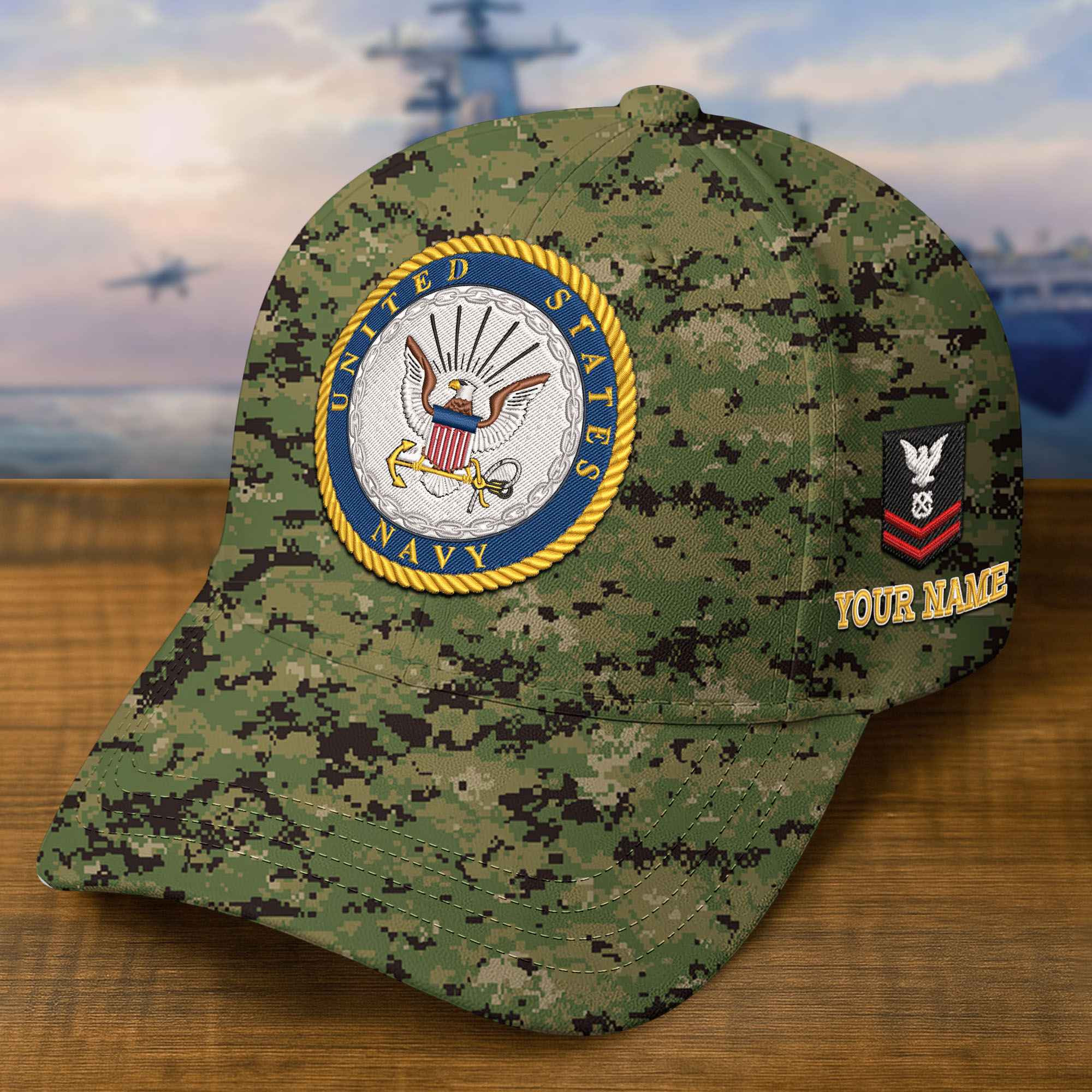 Premium Custom US Navy Embroidered Hat VPVC309305, Gifts For Navy Veteran, Gifts On Father’s Day, Veterans Day