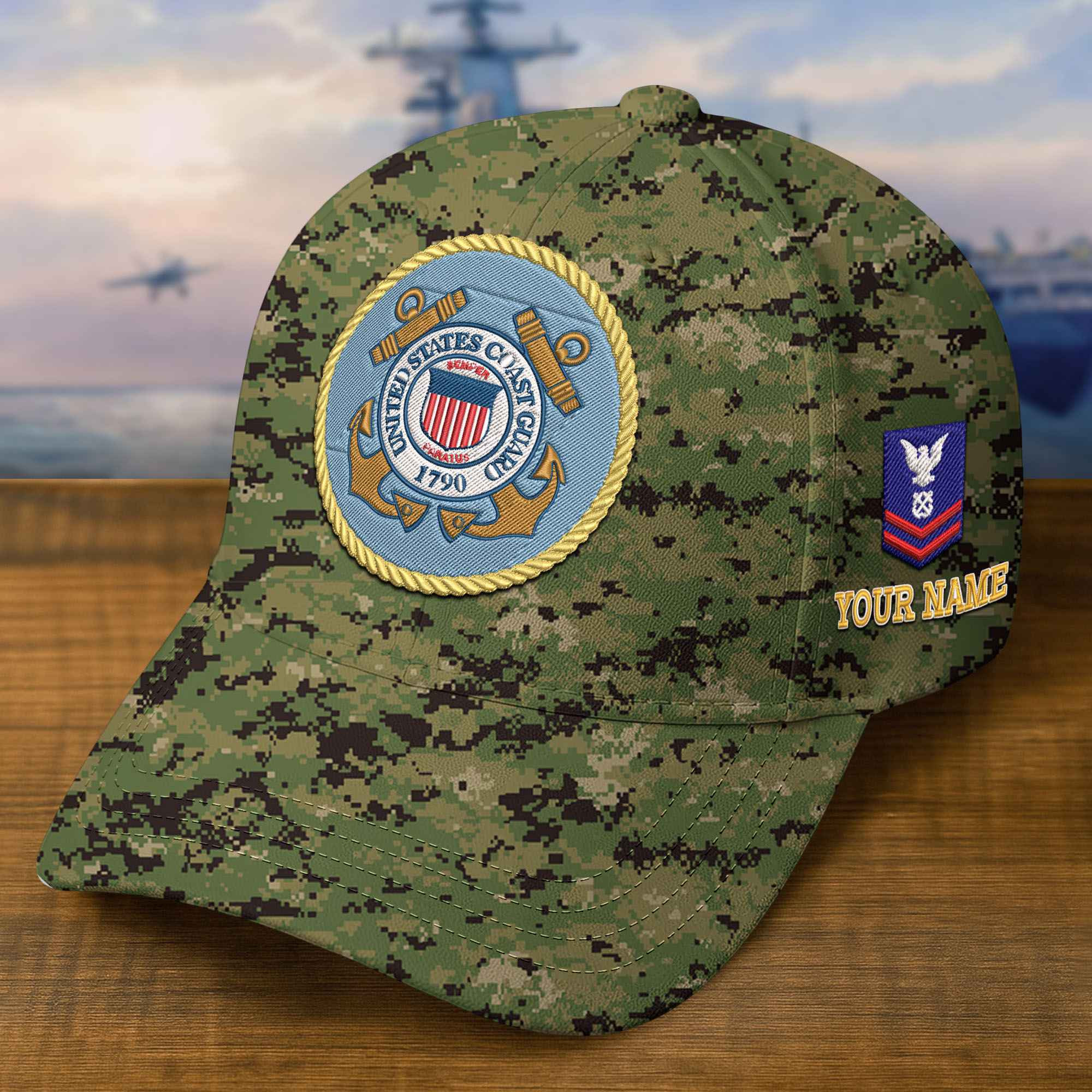 Premium Custom USCG Embroidered Hat VPVC309309, Gifts For Coast Guard Veteran, Gifts On Father’s Day, Veterans Day