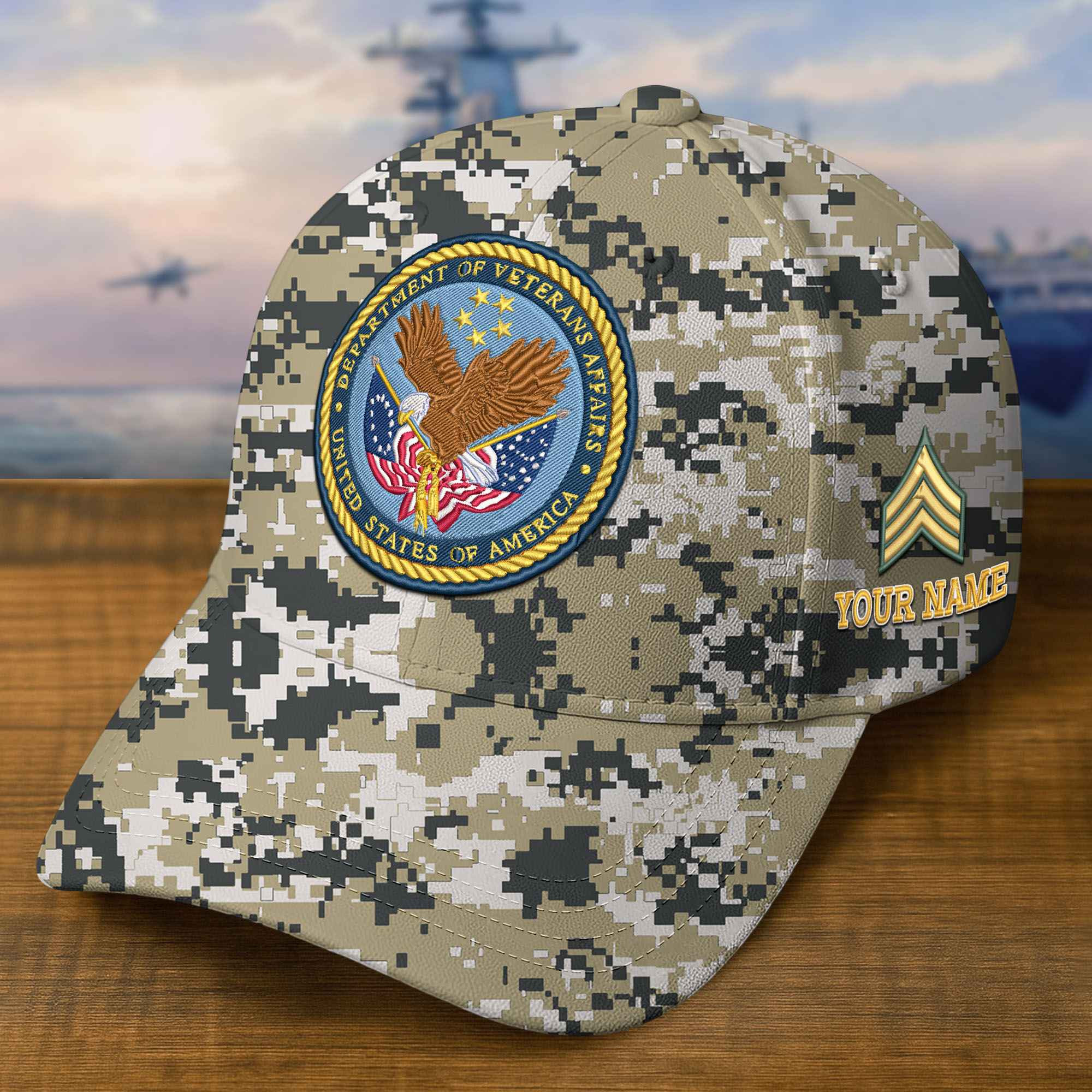 Premium Custom US Veteran Embroidered Hat VPVC309310, Gifts For US Veteran, Gifts On Father’s Day, Veterans Day