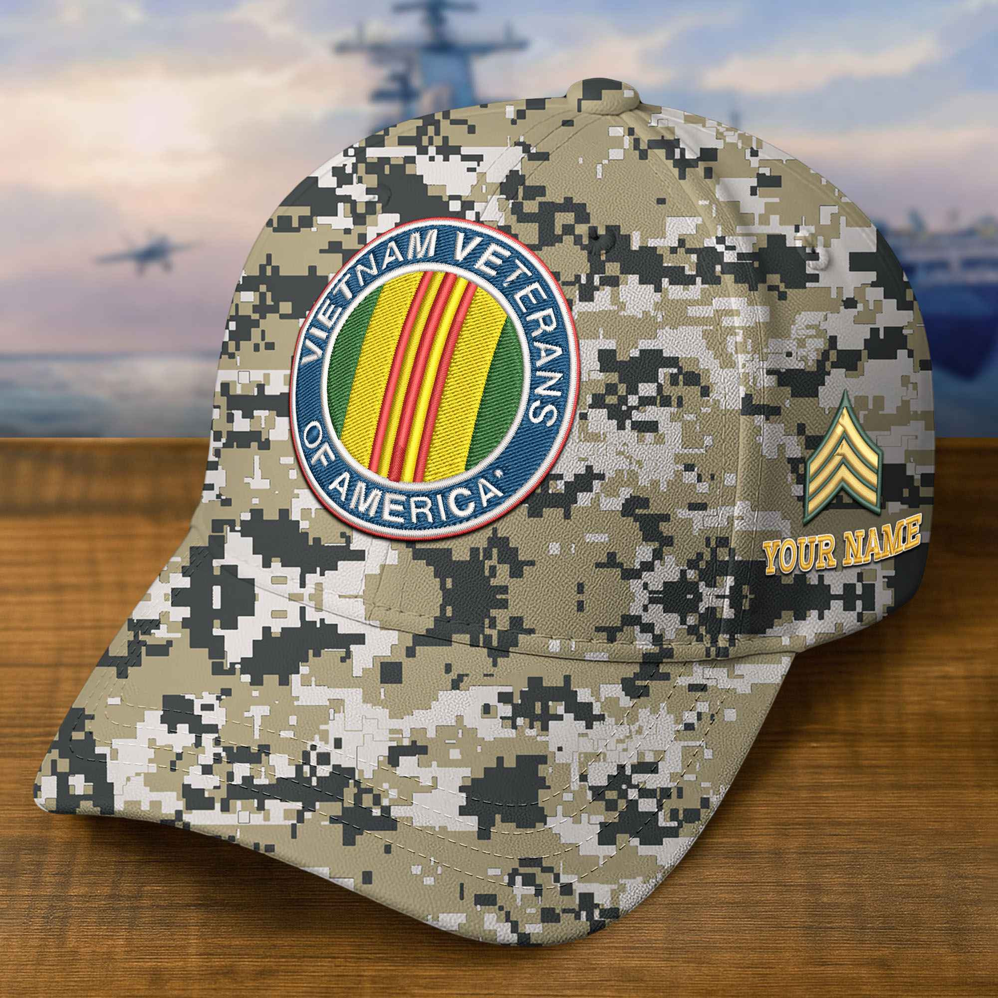 Premium Custom Vietnam Veteran Embroidered Hat VPVC309311, Gifts For Vietnam Veteran, Gifts On Father’s Day, Veterans Day