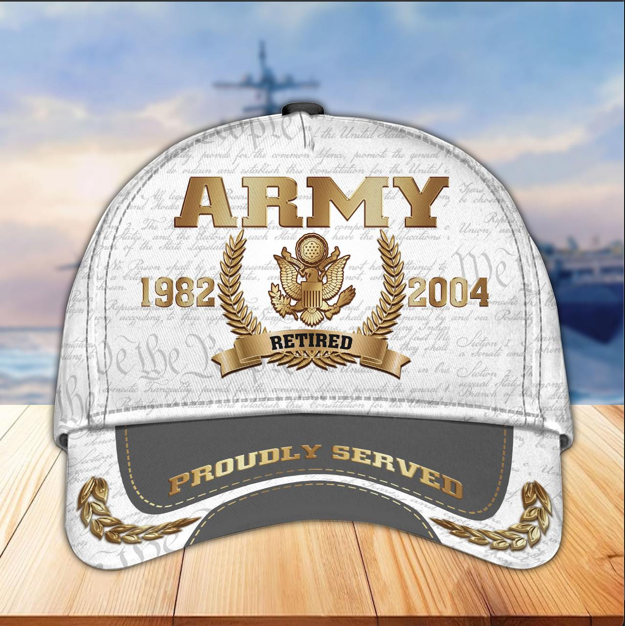 Premium Custom US Army Retired Cap CPVC010910