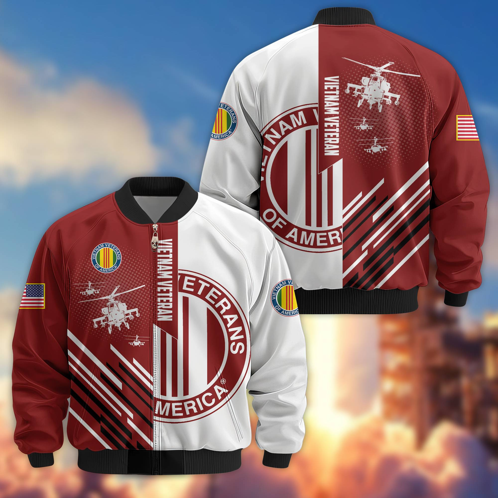 Premium Vietnam Veteran Bomber Jacket VPVC803406, Gifts For Vietnam Veteran, Gifts On Father’s Day, Veterans Day