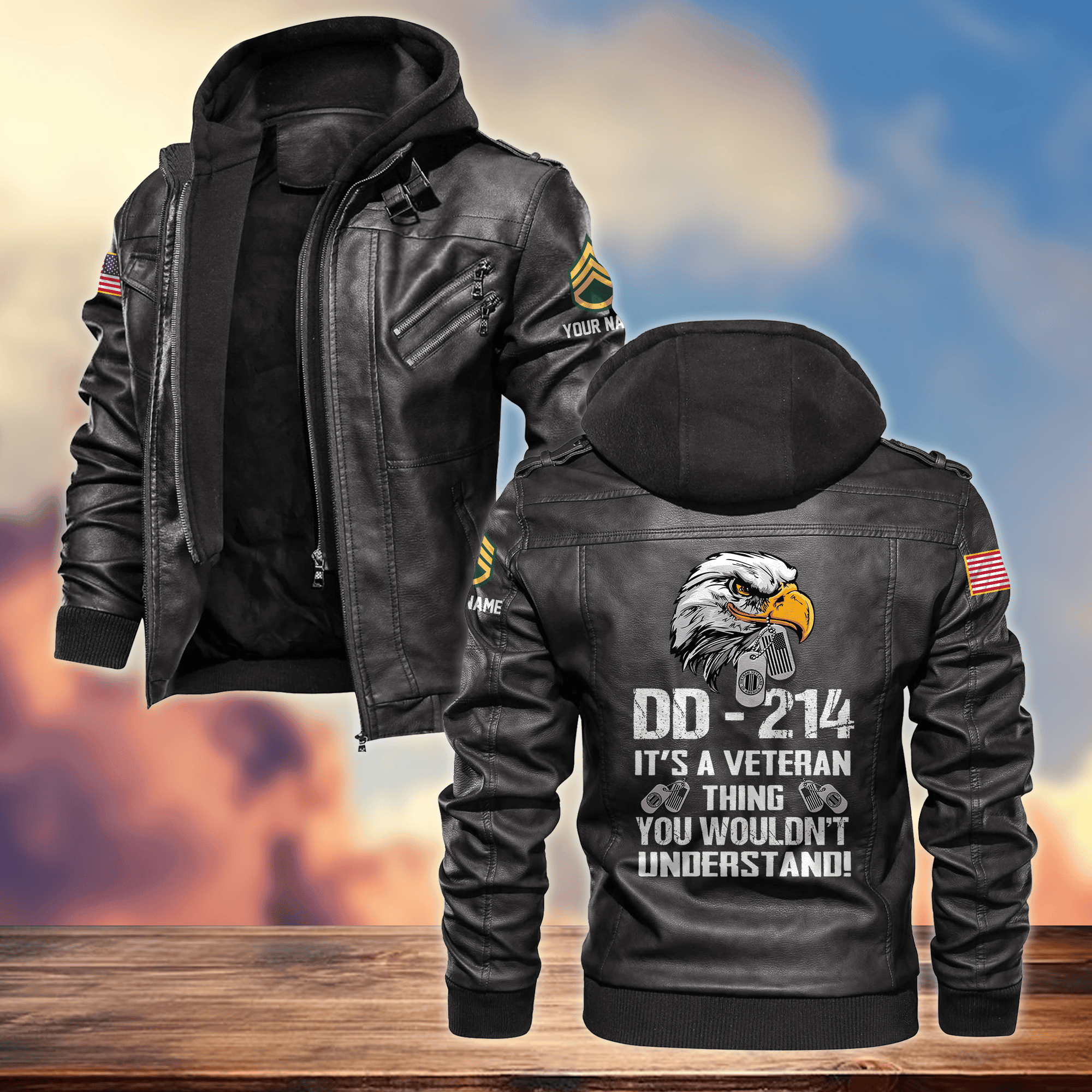 Premium Custom Vietnam Veteran Leather Jacket VPVC701406, Gifts For Vietnam Veteran, Gifts On Father’s Day, Armed Forces Day, Veterans Day