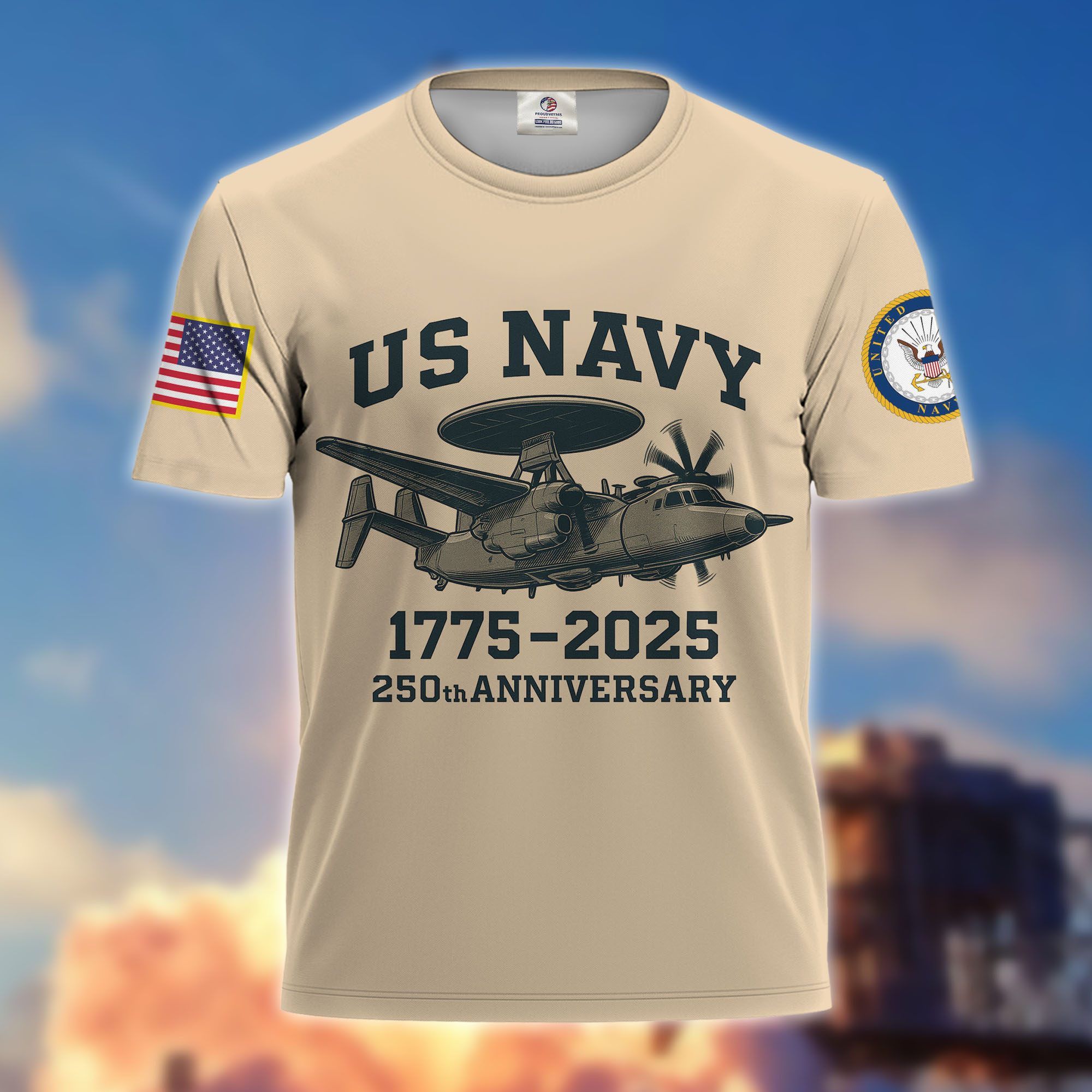 Premium Custom US Navy Veteran T-Shirt CPVC090910