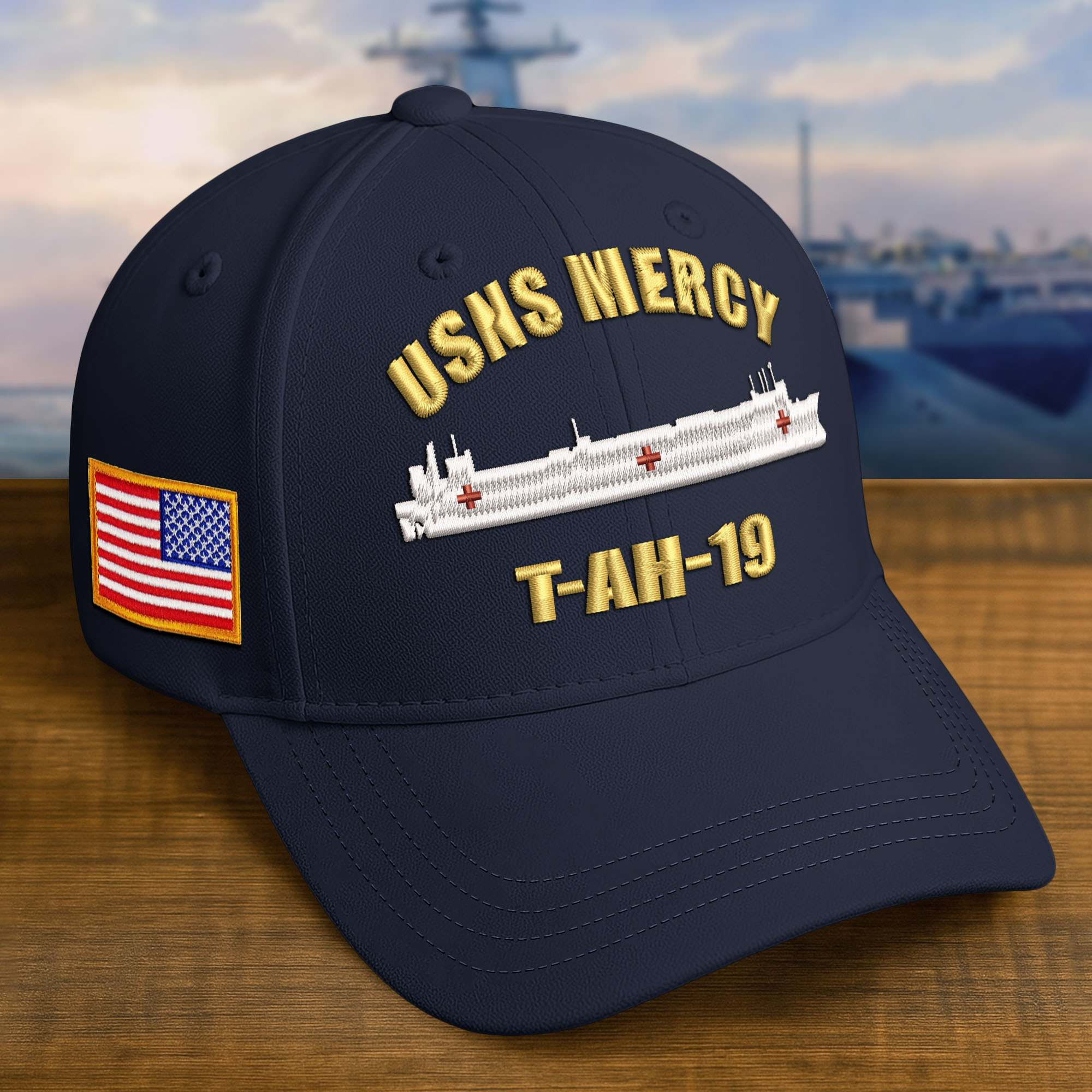 Premium Custom Ship US Navy Embroidered Cap CPVC110910