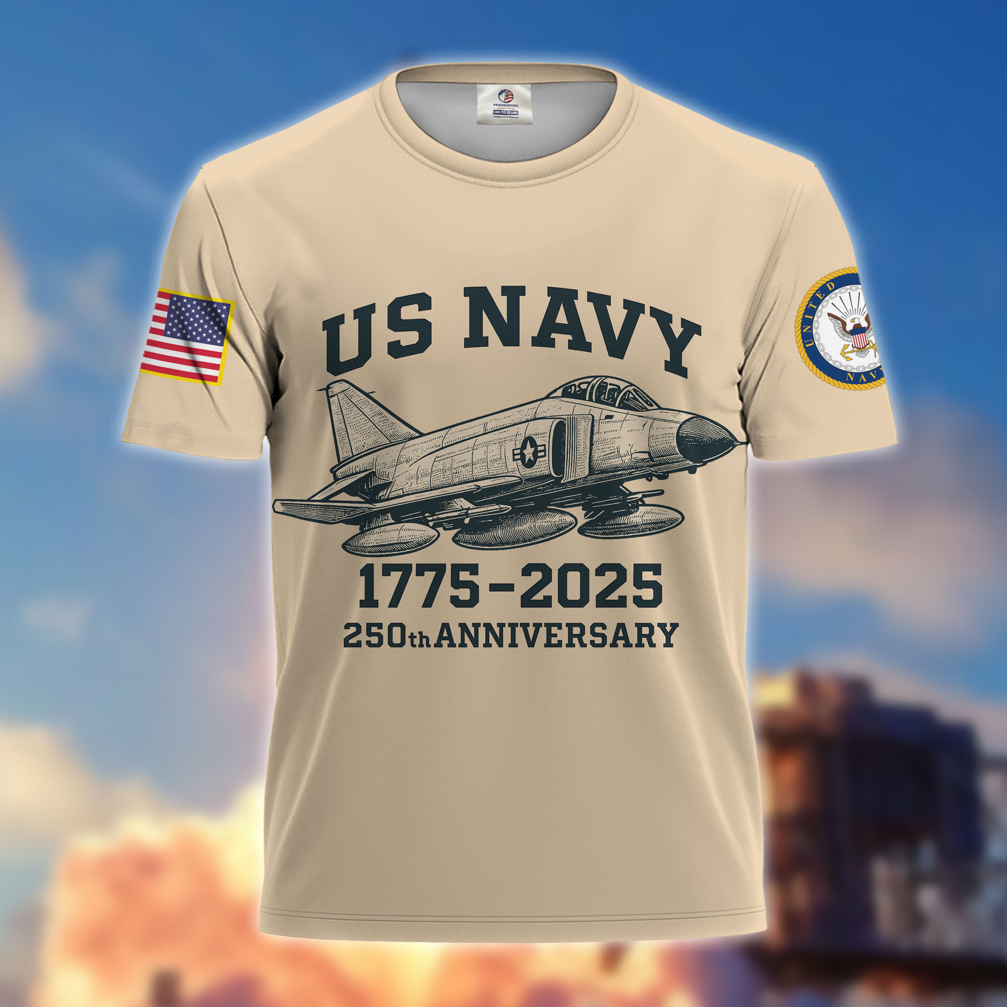 Premium F4 Phantom US Navy Veteran T-Shirt CPVC110911