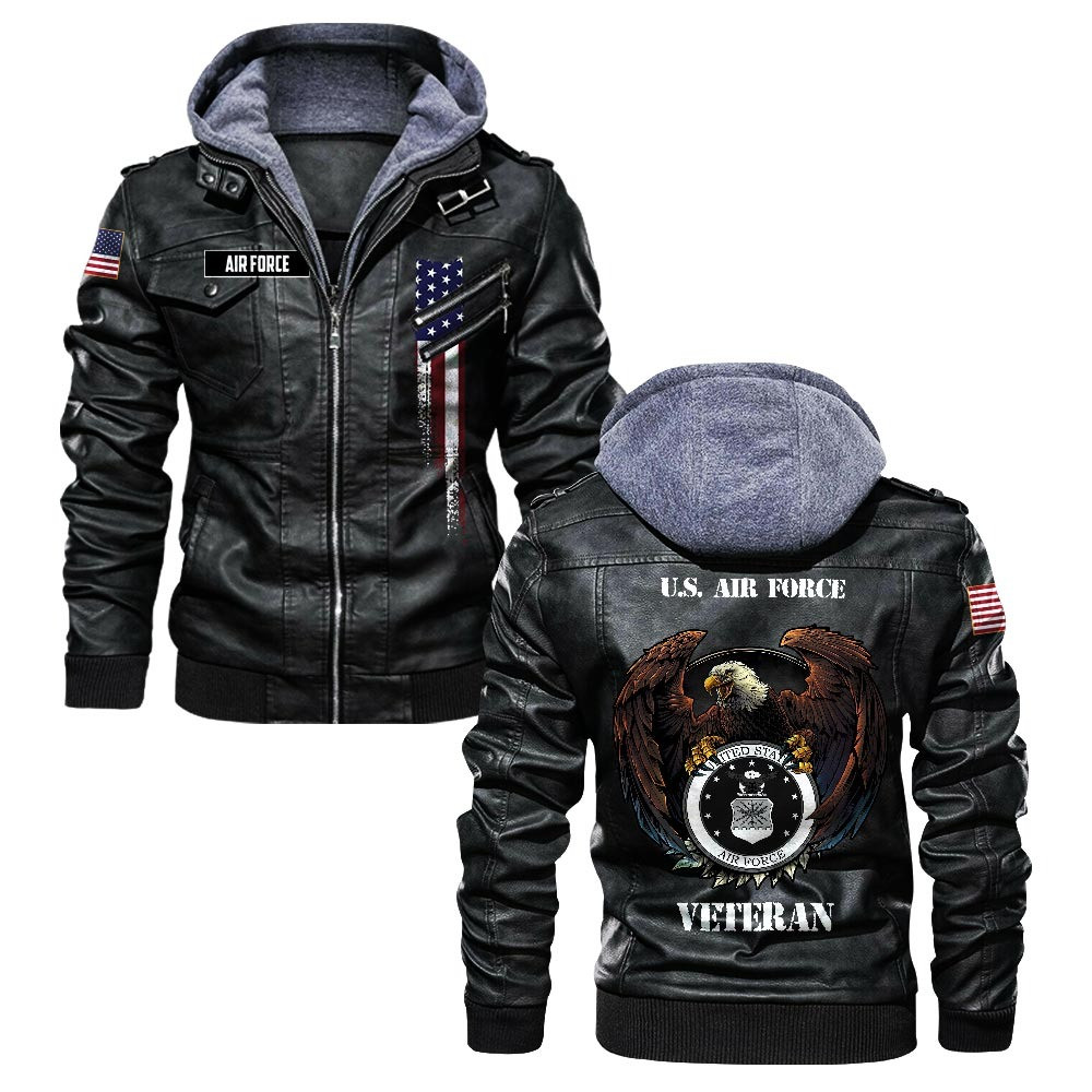 Premium Custom USAF Leather Jacket VPVC702175, Gifts For Air Force Veteran, Gifts On Father’s Day, Veterans Day