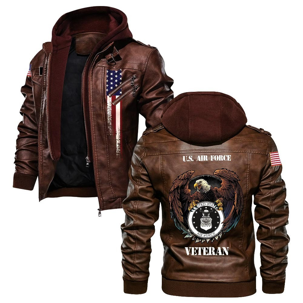 Premium Custom USAF Leather Jacket VPVC702176, Gifts For Air Force Veteran, Gifts On Father’s Day, Veterans Day