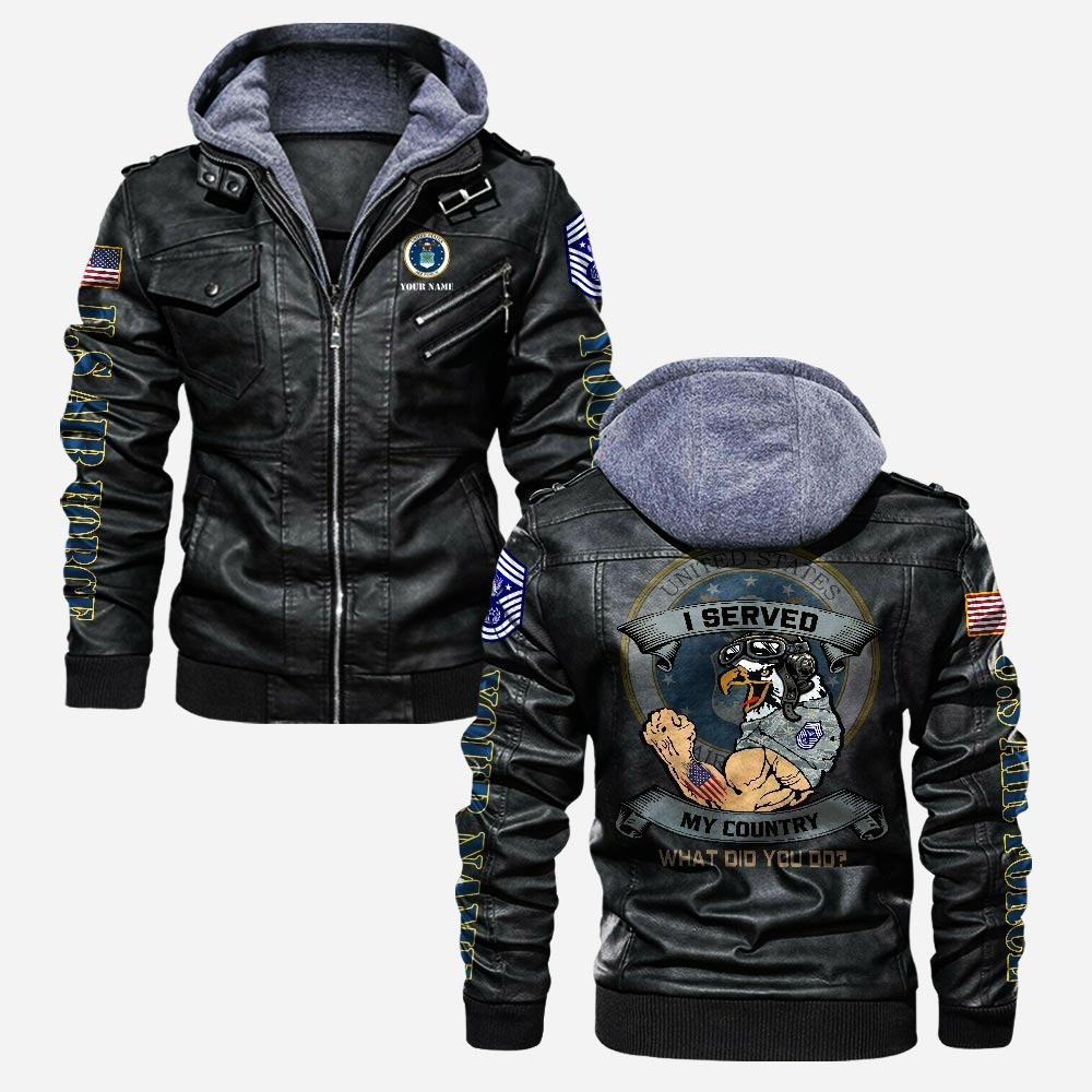Premium Custom USAF Leather Jacket VPVC702197, Gifts For Air Force Veteran, Gifts On Father’s Day, Veterans Day