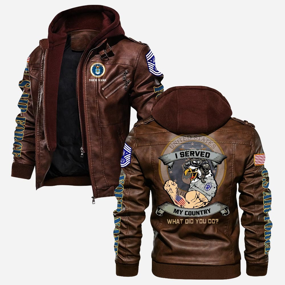Premium Custom USAF Leather Jacket VPVC702198, Gifts For Air Force Veteran, Gifts On Father’s Day, Veterans Day
