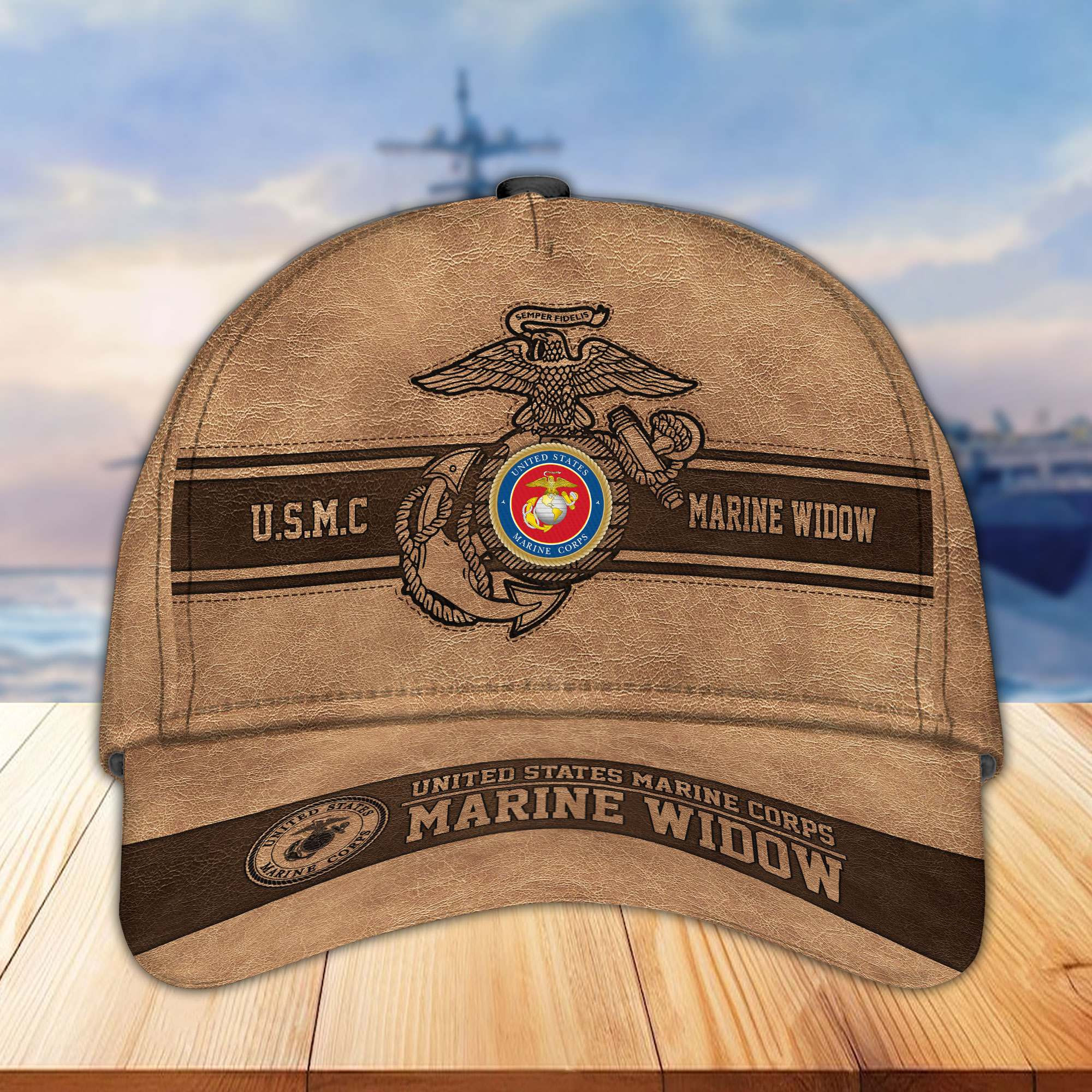 Premium Custom US Marine Widow Cap CPVC220915