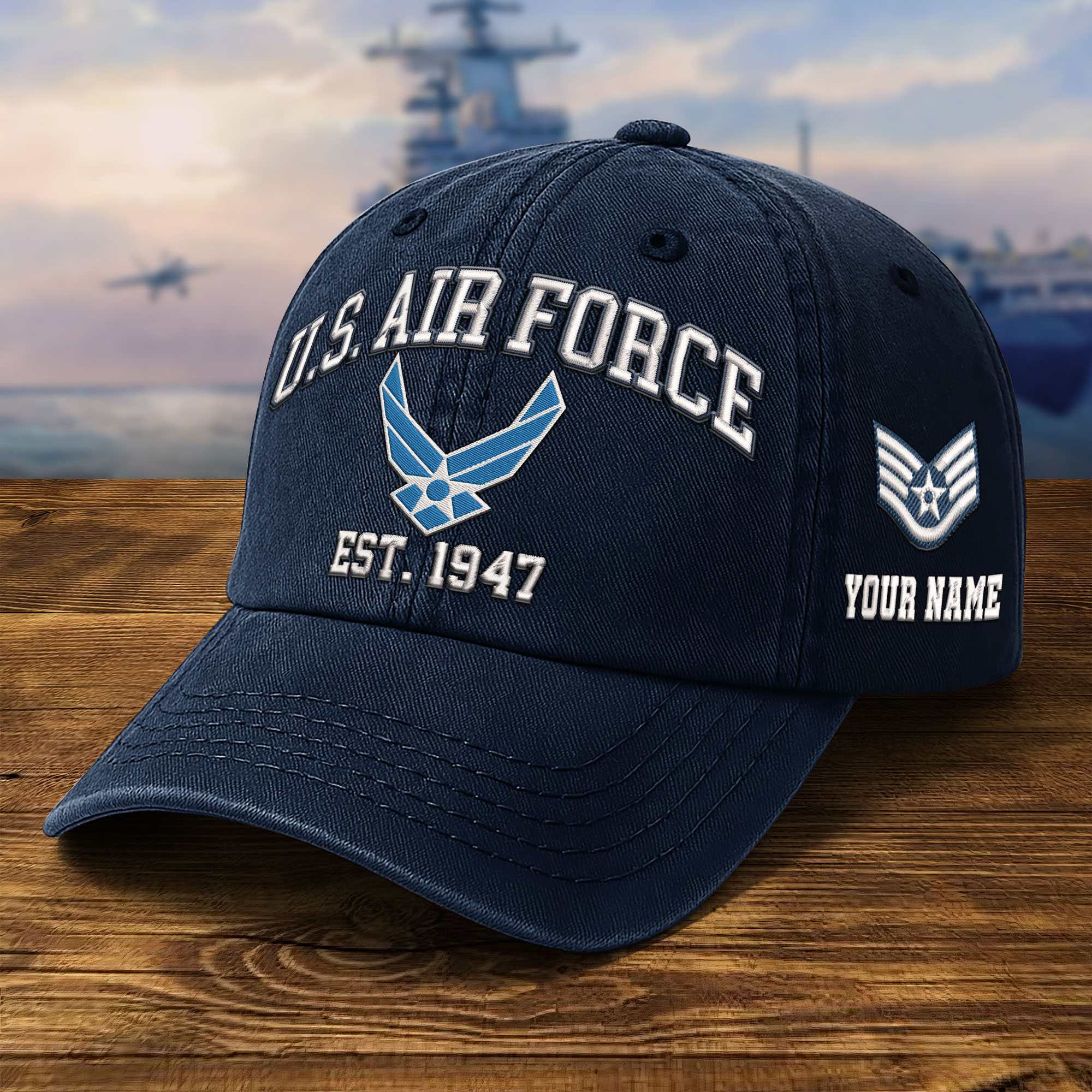 Premium Custom USAF Embroidered Hat VPVC309504, Gifts For Air Force Veteran, Gifts On Father’s Day, Veterans Day