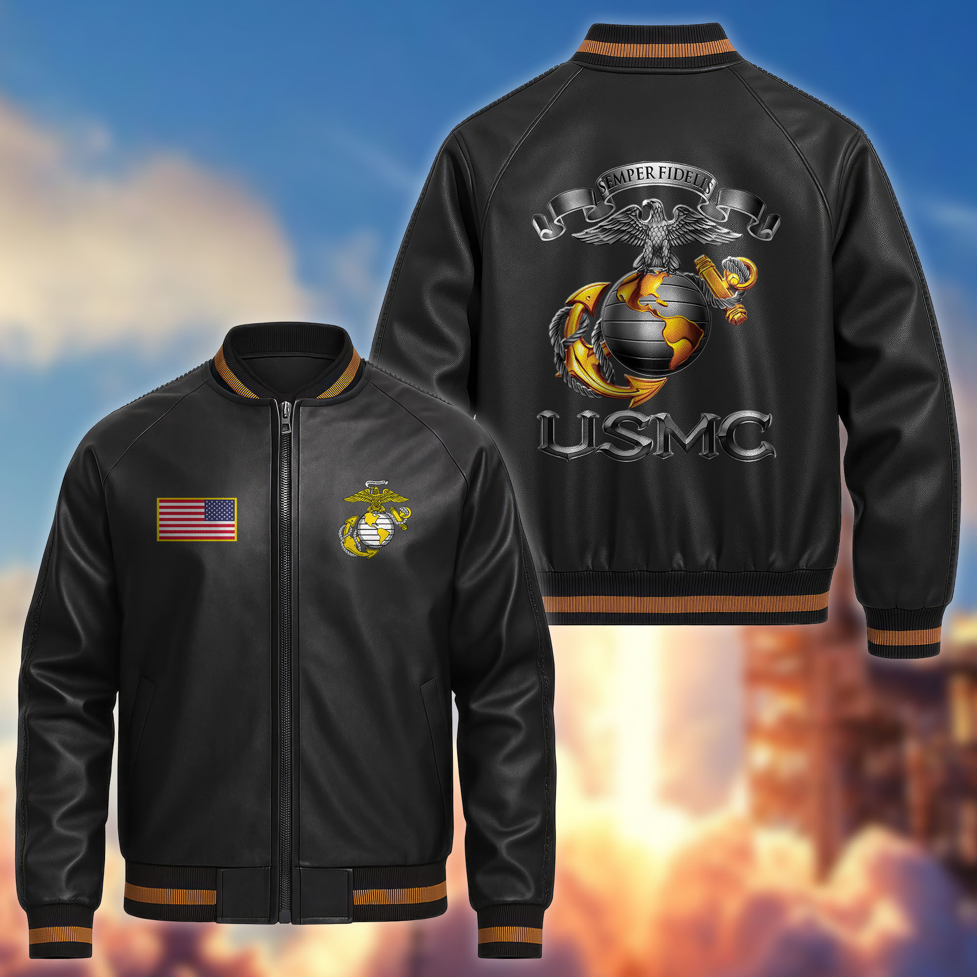 Premium USMC Leather Jacket CPVC300910