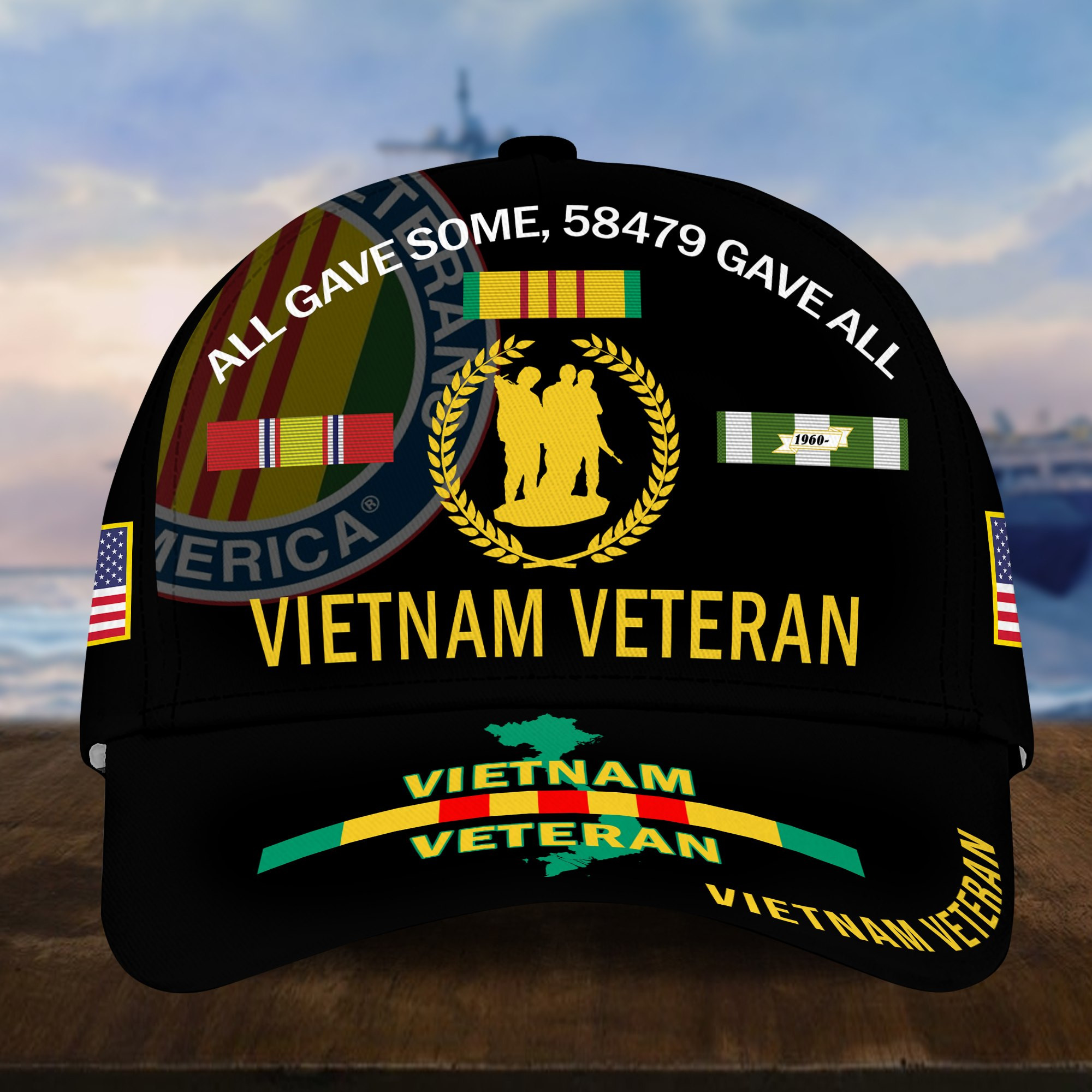 Premium Vietnam Veteran Cap CPVC061110, Gift For US Veterans, Gift For Veterans Day, Father’s Day, Memorial Day