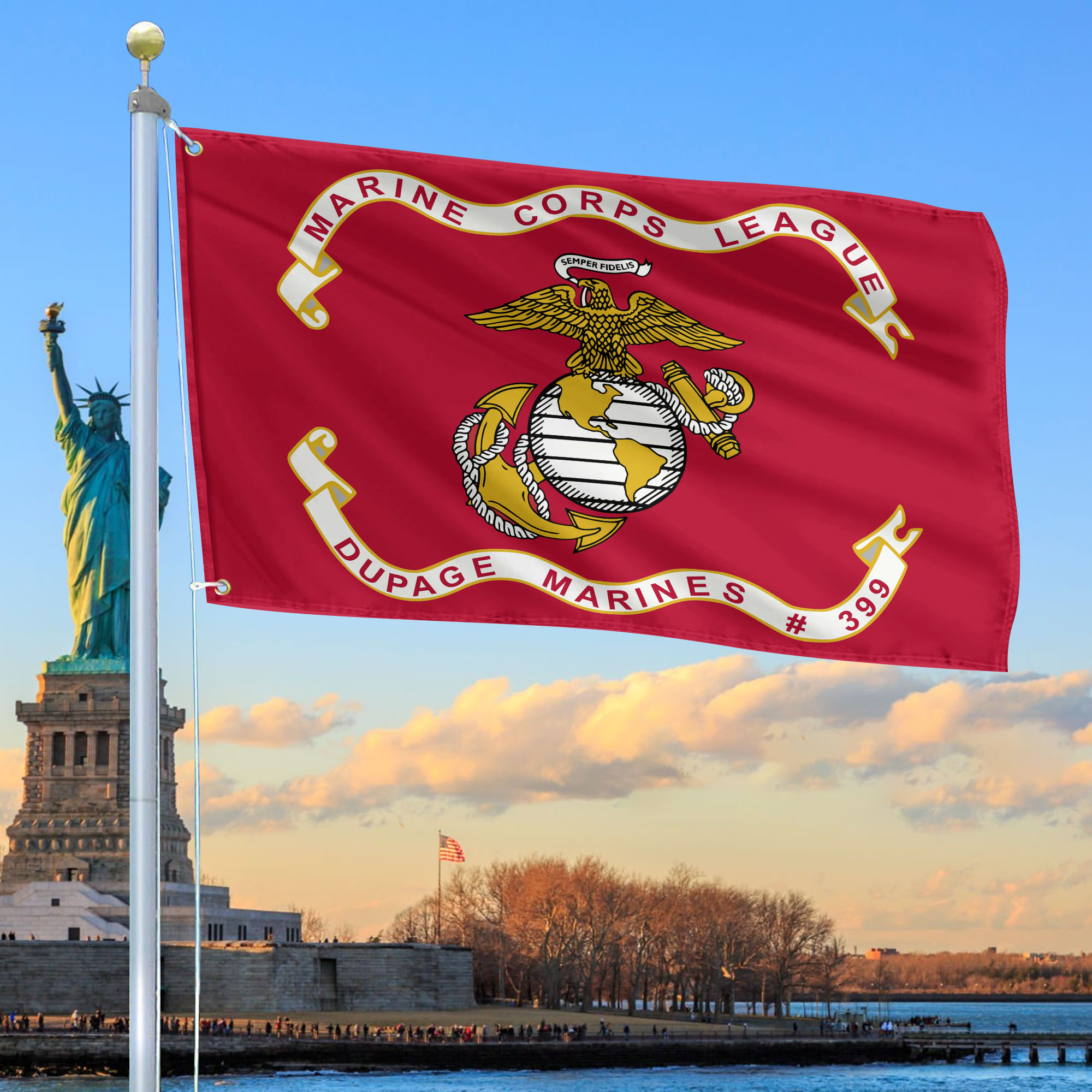 Premium USMC Grommet Flag CPVC071110, Gifts For Marine Veteran, Best Gifts On Father’s Day, Veterans Day
