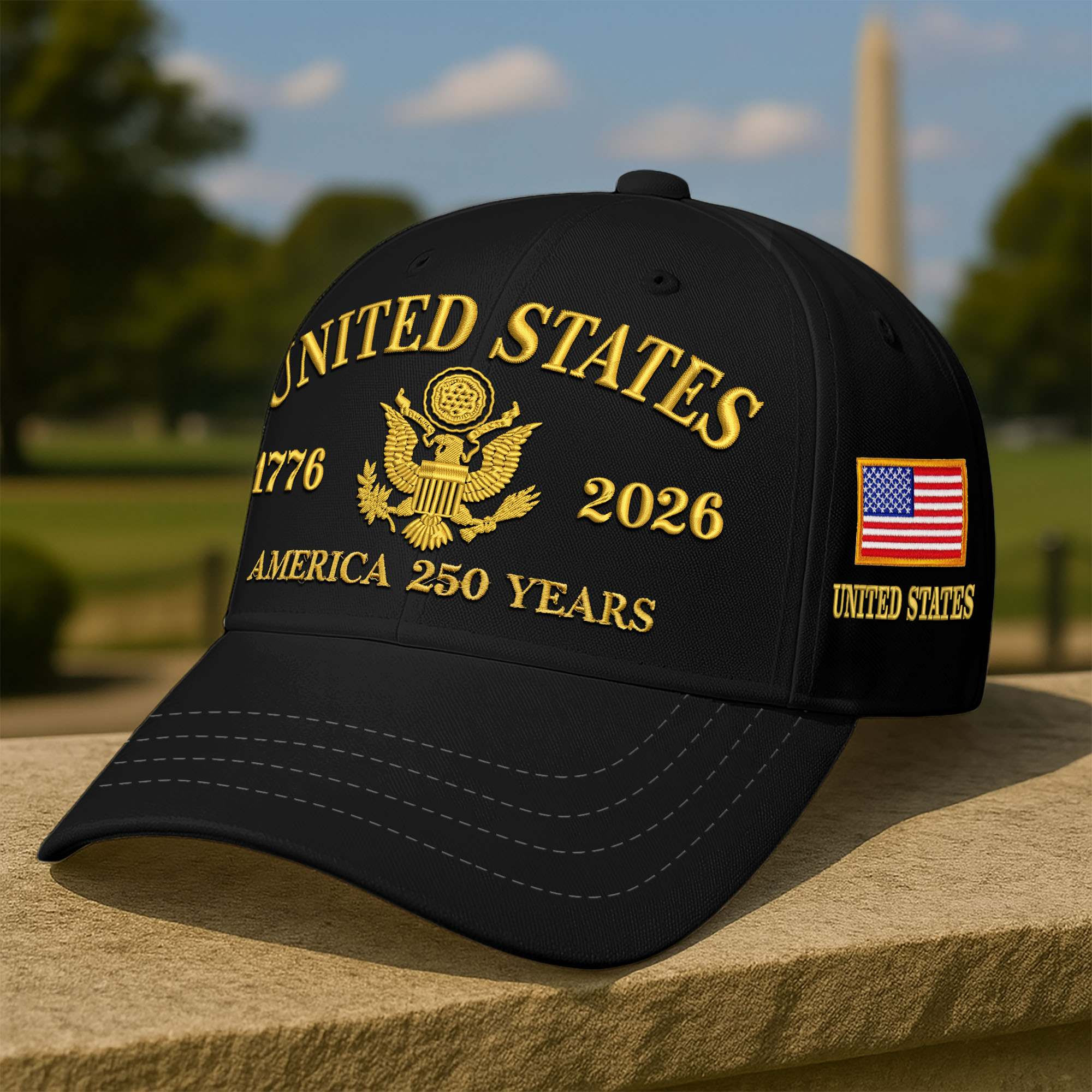 Premium Custom America 250 Years Embroidered Cap CPVC121112