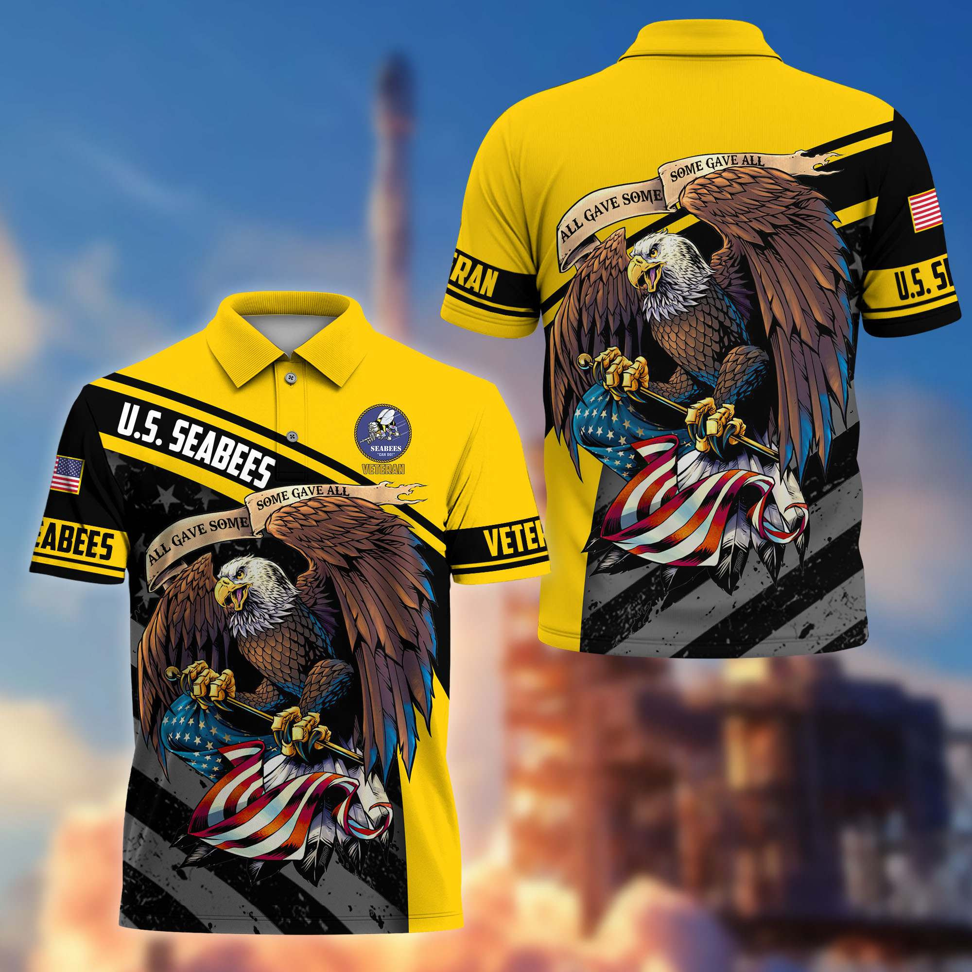 Premium Custom US Seabees Polo Shirt CPVC151113