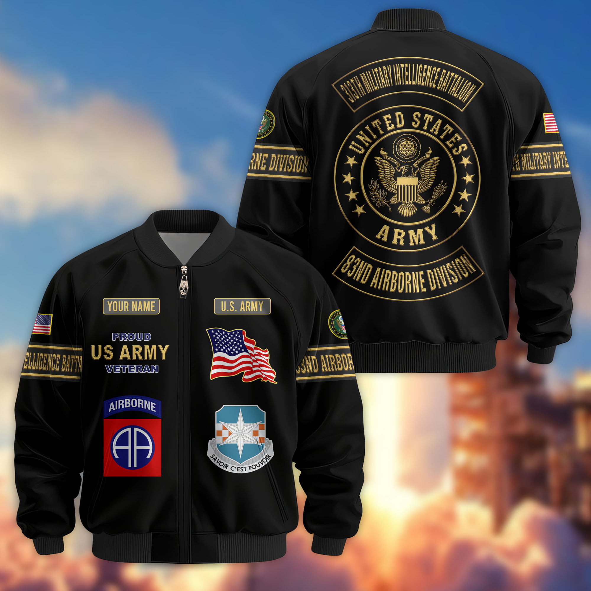 Premium Custom US Army Bomber Jacket CPVC171112