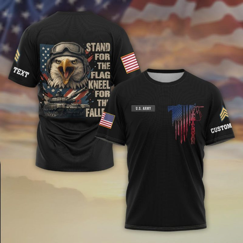 Premium Custom US Army T-Shirt VPVC930284, Gifts For US Army Veteran, Gifts On Father’s Day, Veterans Day