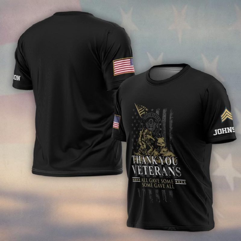 Premium Custom US Army T-Shirt VPVC930290, Gifts For US Army Veteran, Gifts On Father’s Day, Veterans Day