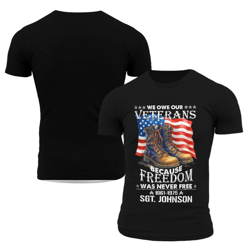 Premium Custom US Veteran T-Shirt VPVC930295, Gifts For US Veteran, Gifts On Father’s Day, Veterans Day