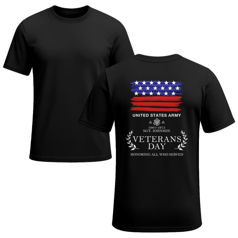 Premium Custom US Army T-Shirt VPVC930296, Gifts For US Army Veteran, Gifts On Father’s Day, Veterans Day