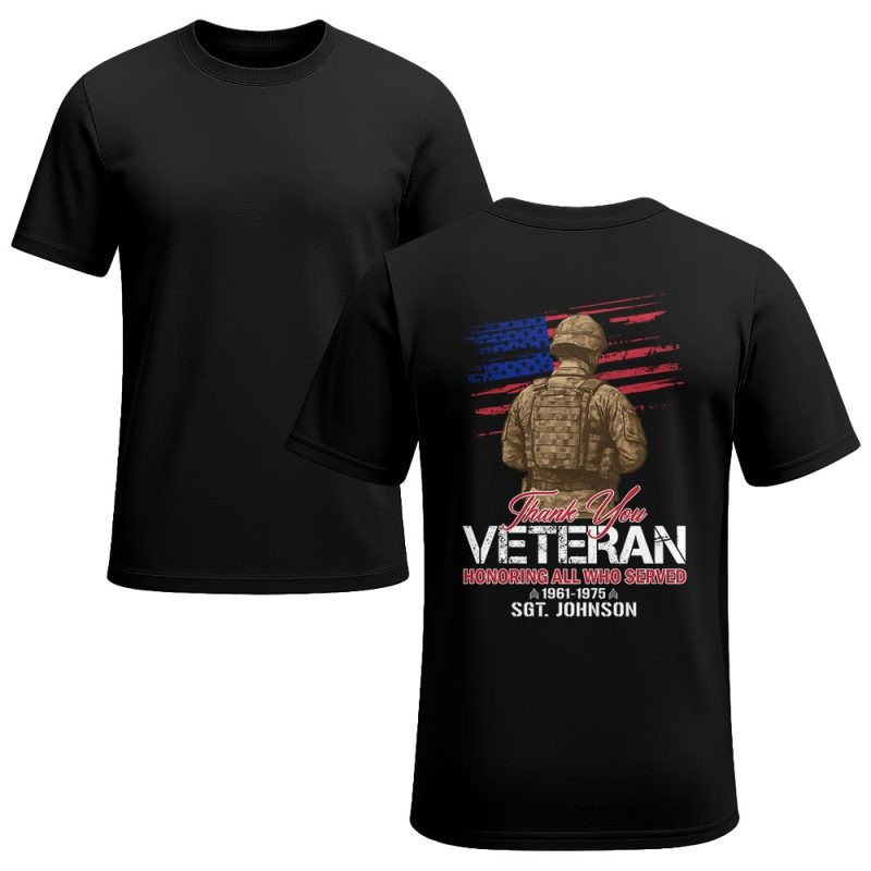 Premium Custom US Veteran T-Shirt VPVC930298, Gifts For US Veteran, Gifts On Father’s Day, Veterans Day