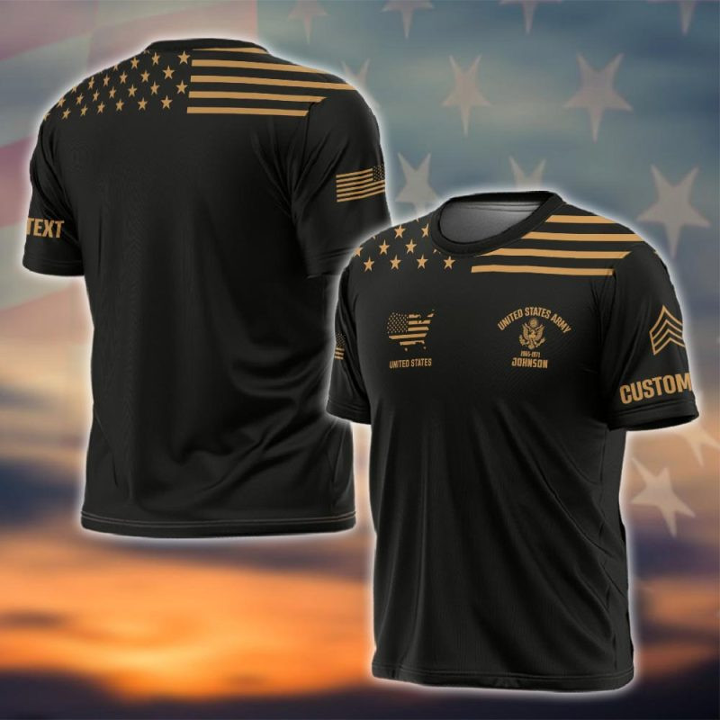 Premium Custom US Army T-Shirt VPVC930299, Gifts For US Army Veteran, Gifts On Father’s Day, Veterans Day