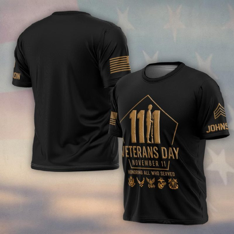 Premium Custom US Veteran T-Shirt VPVC930302, Gifts For US Veteran, Gifts On Father’s Day, Veterans Day