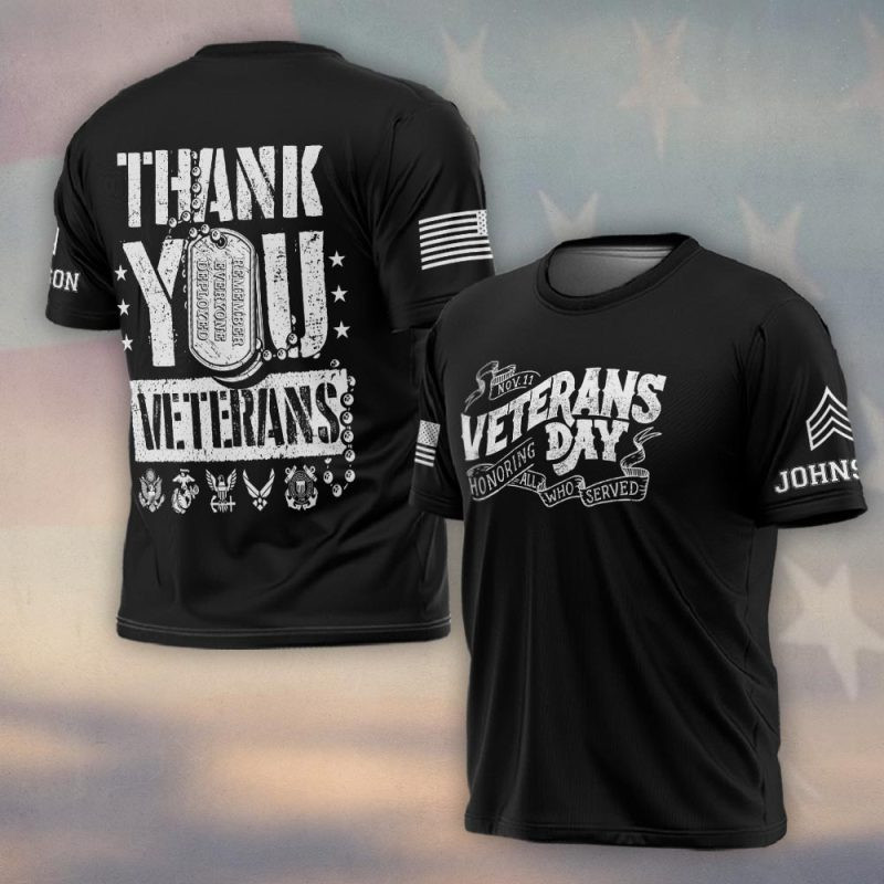 Premium Custom US Veteran T-Shirt VPVC930305, Gifts For US Veteran, Gifts On Father’s Day, Veterans Day