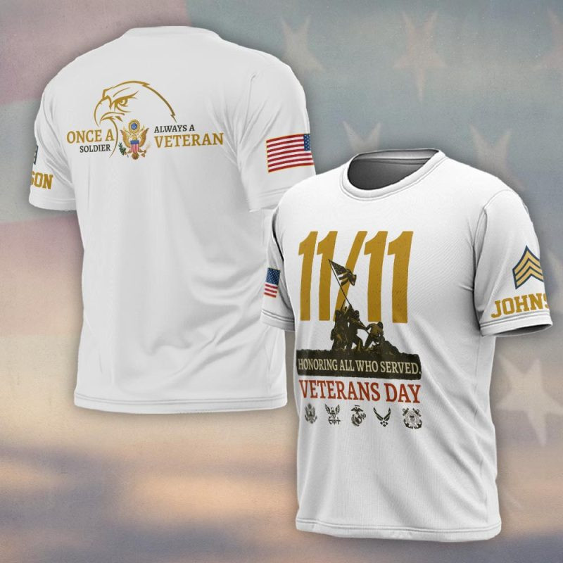 Premium Custom US Veteran T-Shirt VPVC930308, Gifts For US Veteran, Gifts On Father’s Day, Veterans Day