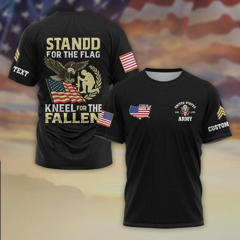 Premium Custom US Army T-Shirt VPVC930311, Gifts For US Army Veteran, Gifts On Father’s Day, Veterans Day