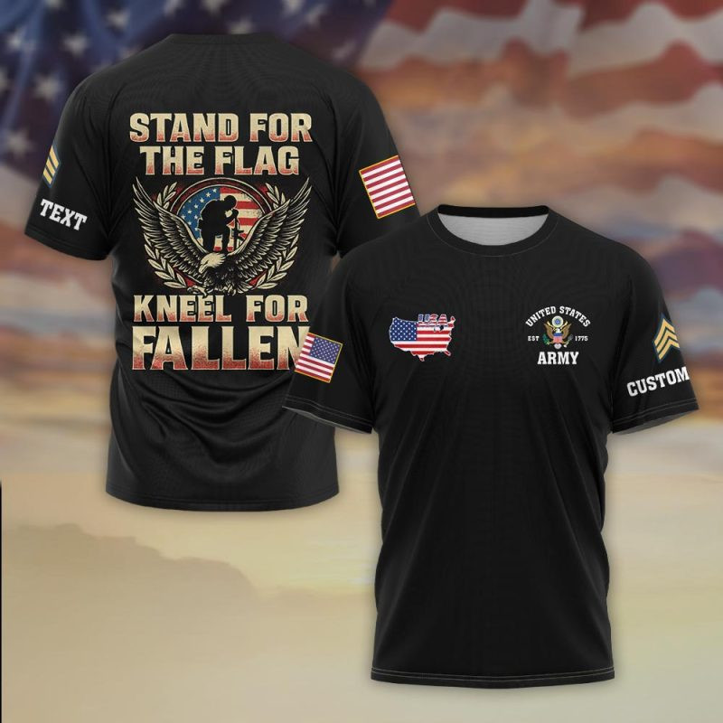 Premium Custom US Army T-Shirt VPVC930313, Gifts For US Army Veteran, Gifts On Father’s Day, Veterans Day