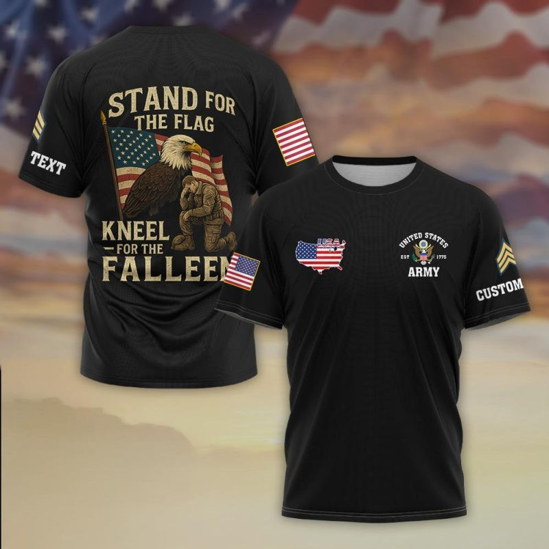 Premium Custom US Army T-Shirt VPVC930315, Gifts For US Army Veteran, Gifts On Father’s Day, Veterans Day