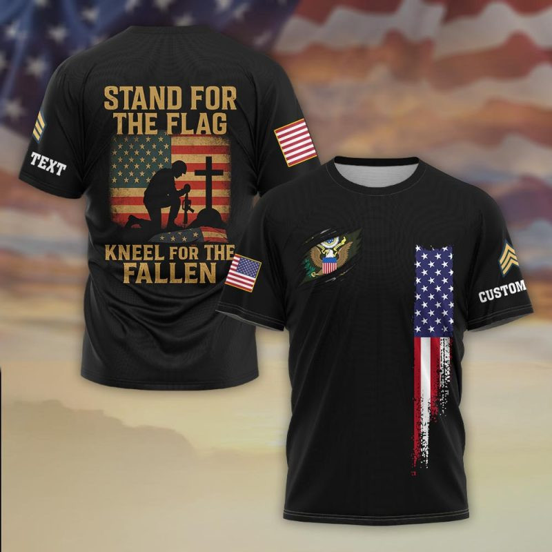 Premium Custom US Army T-Shirt VPVC930319, Gifts For US Army Veteran, Gifts On Father’s Day, Veterans Day