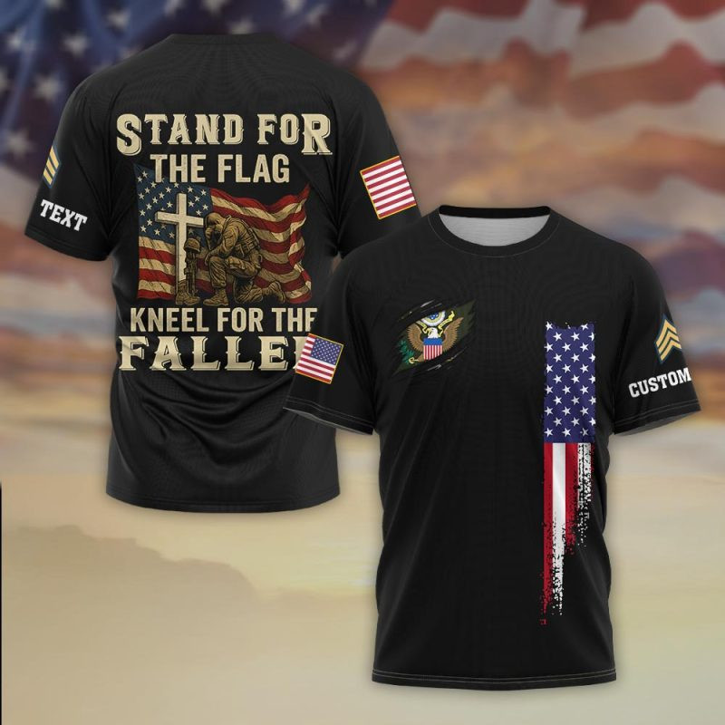 Premium Custom US Army T-Shirt VPVC930321, Gifts For US Army Veteran, Gifts On Father’s Day, Veterans Day