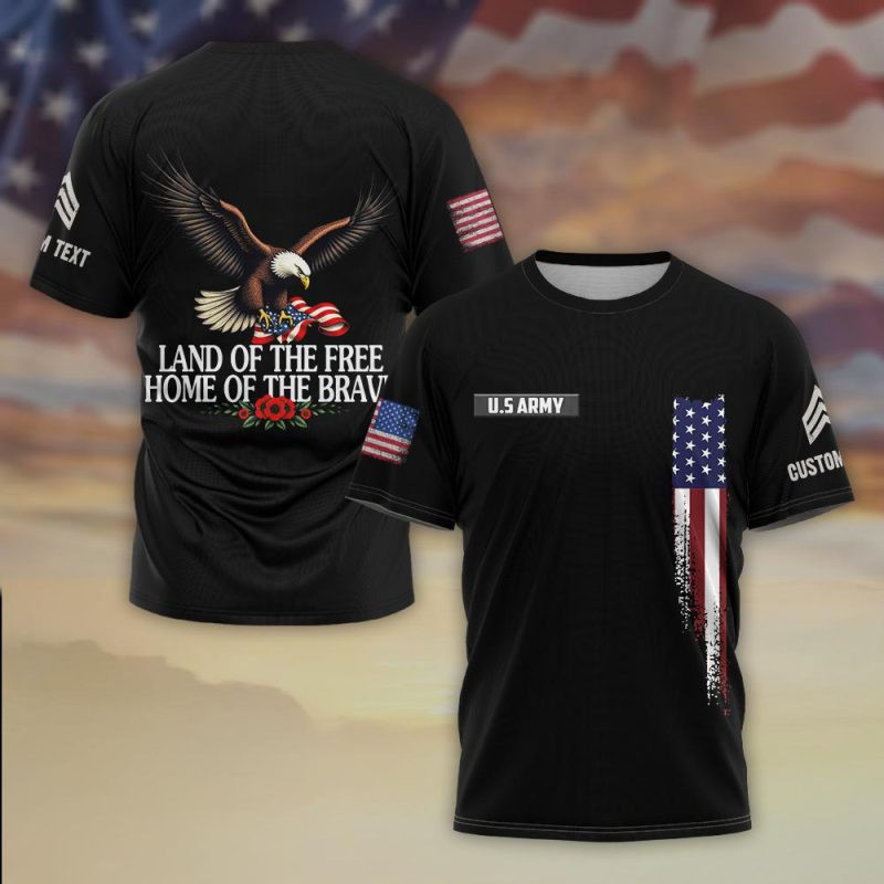 Premium Custom US Army T-Shirt VPVC930325, Gifts For US Army Veteran, Gifts On Father’s Day, Veterans Day