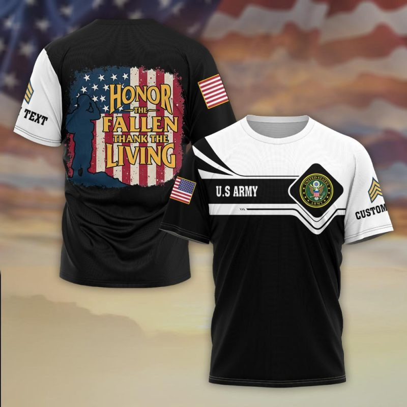 Premium Custom US Army T-Shirt VPVC930344, Gifts For US Army Veteran, Gifts On Father’s Day, Veterans Day