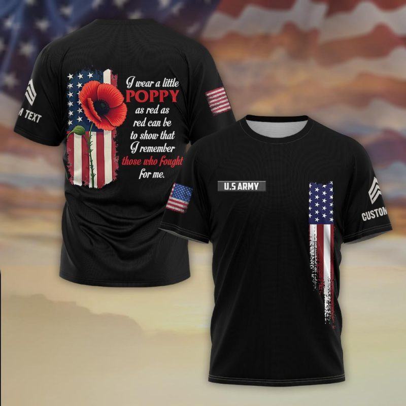 Premium Custom US Army T-Shirt VPVC930346, Gifts For US Army Veteran, Gifts On Father’s Day, Veterans Day